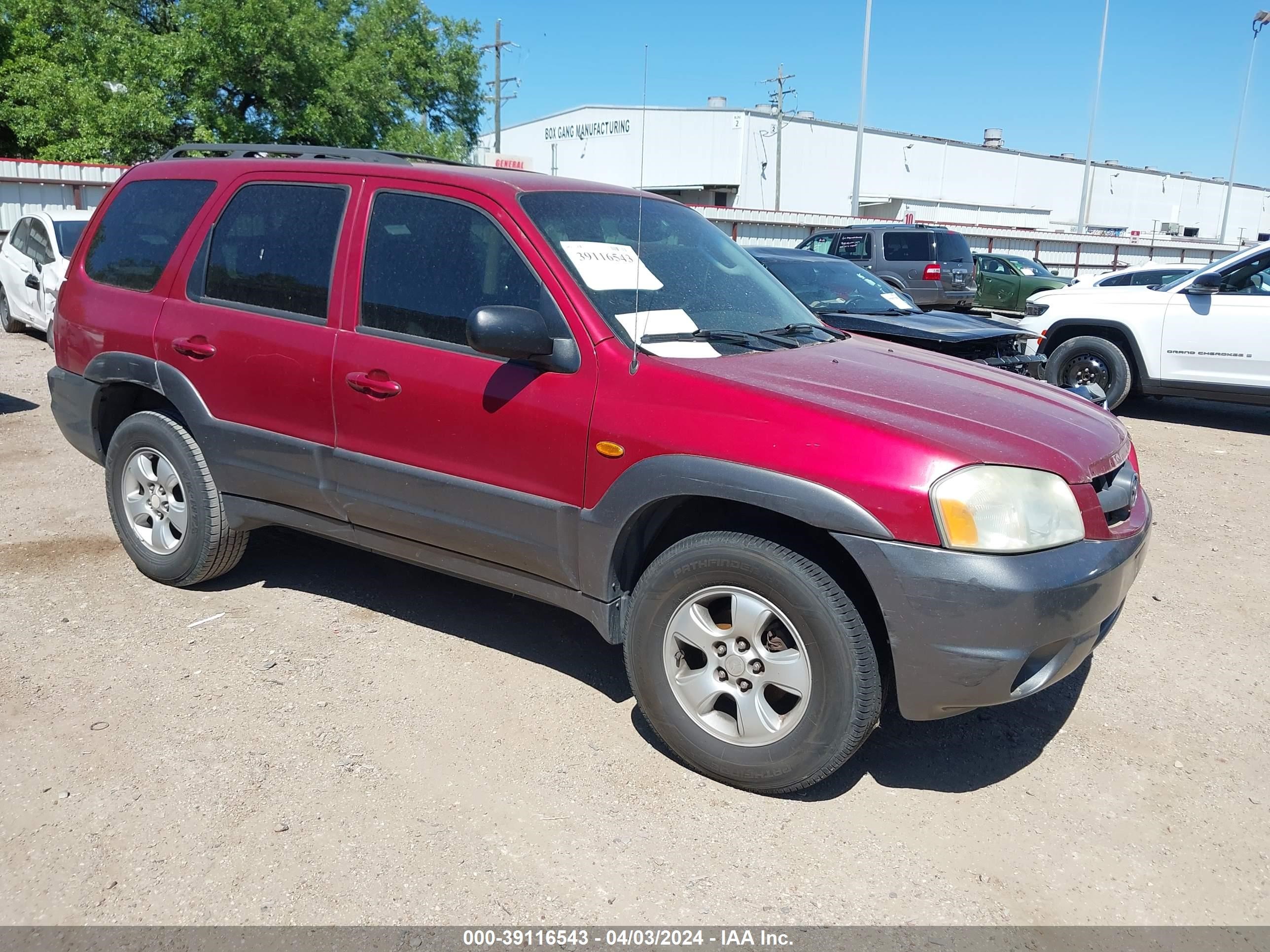 MAZDA TRIBUTE 2004 4f2yz04144km09897