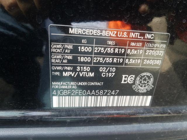 MERCEDES-BENZ NULL 2010 4jgbf2fe0aa587247