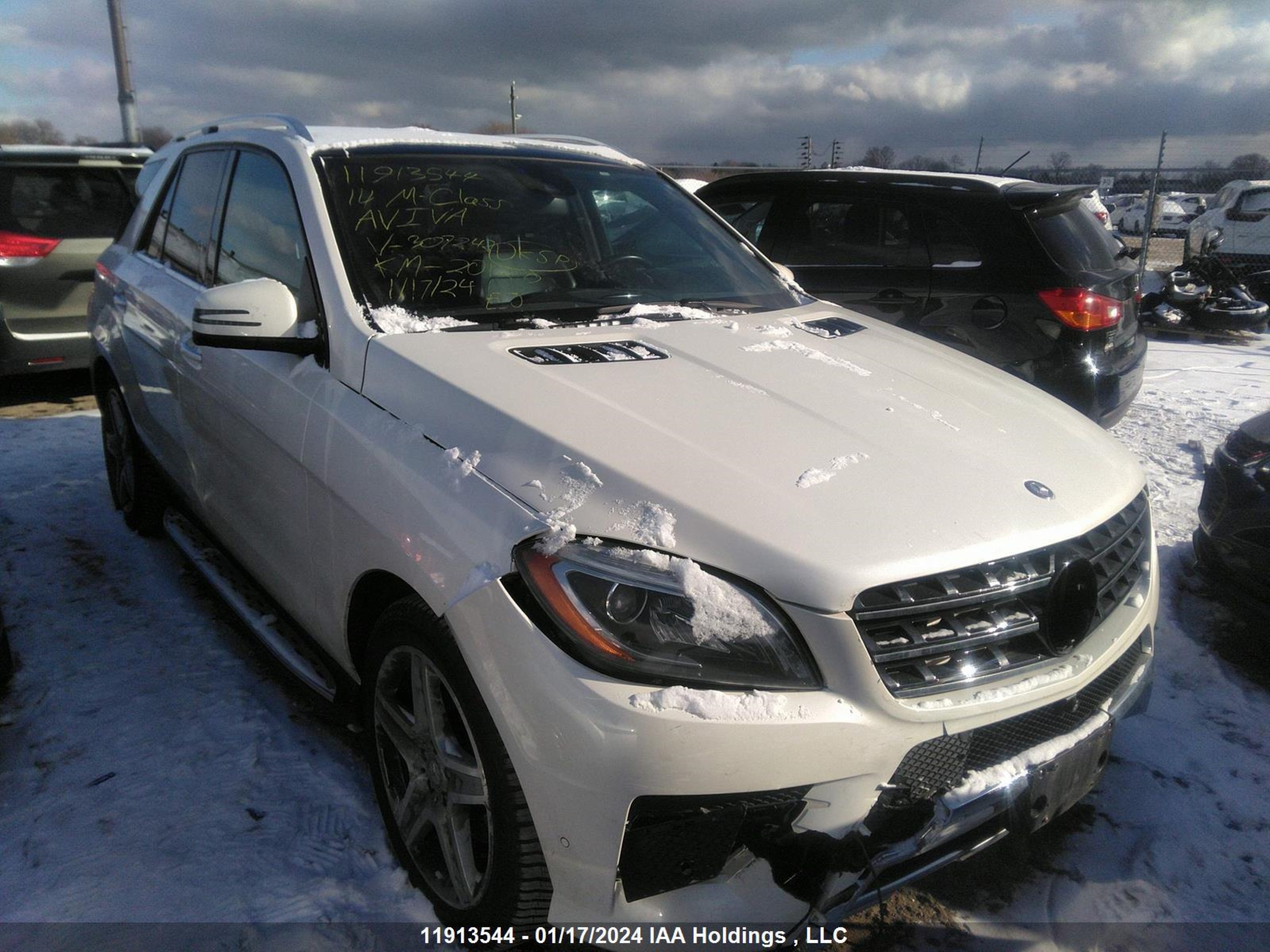 MERCEDES-BENZ M-KLASSE 2014 4jgda2ebxea307242