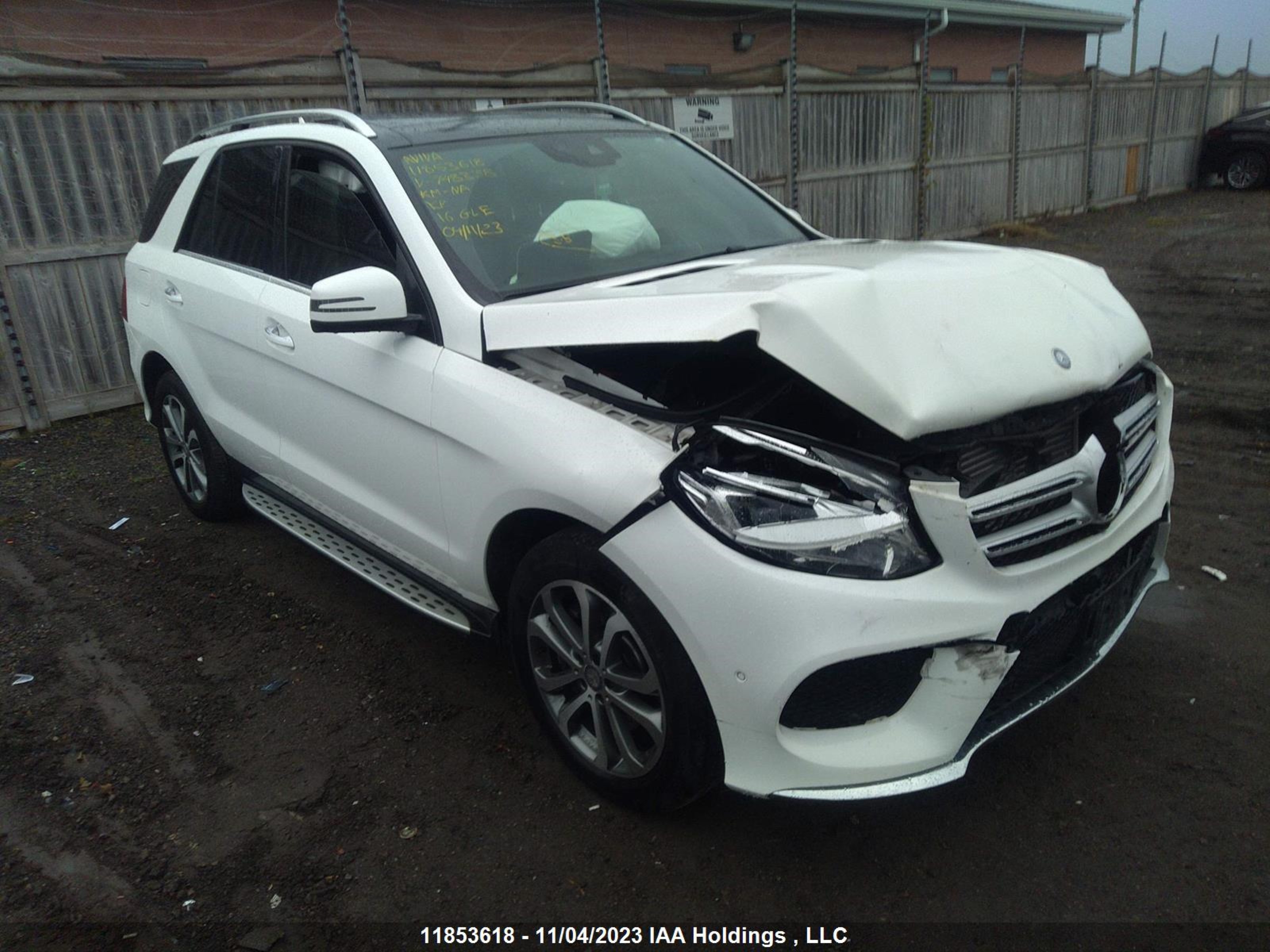 MERCEDES-BENZ GLE 2016 4jgda2ebxga748338