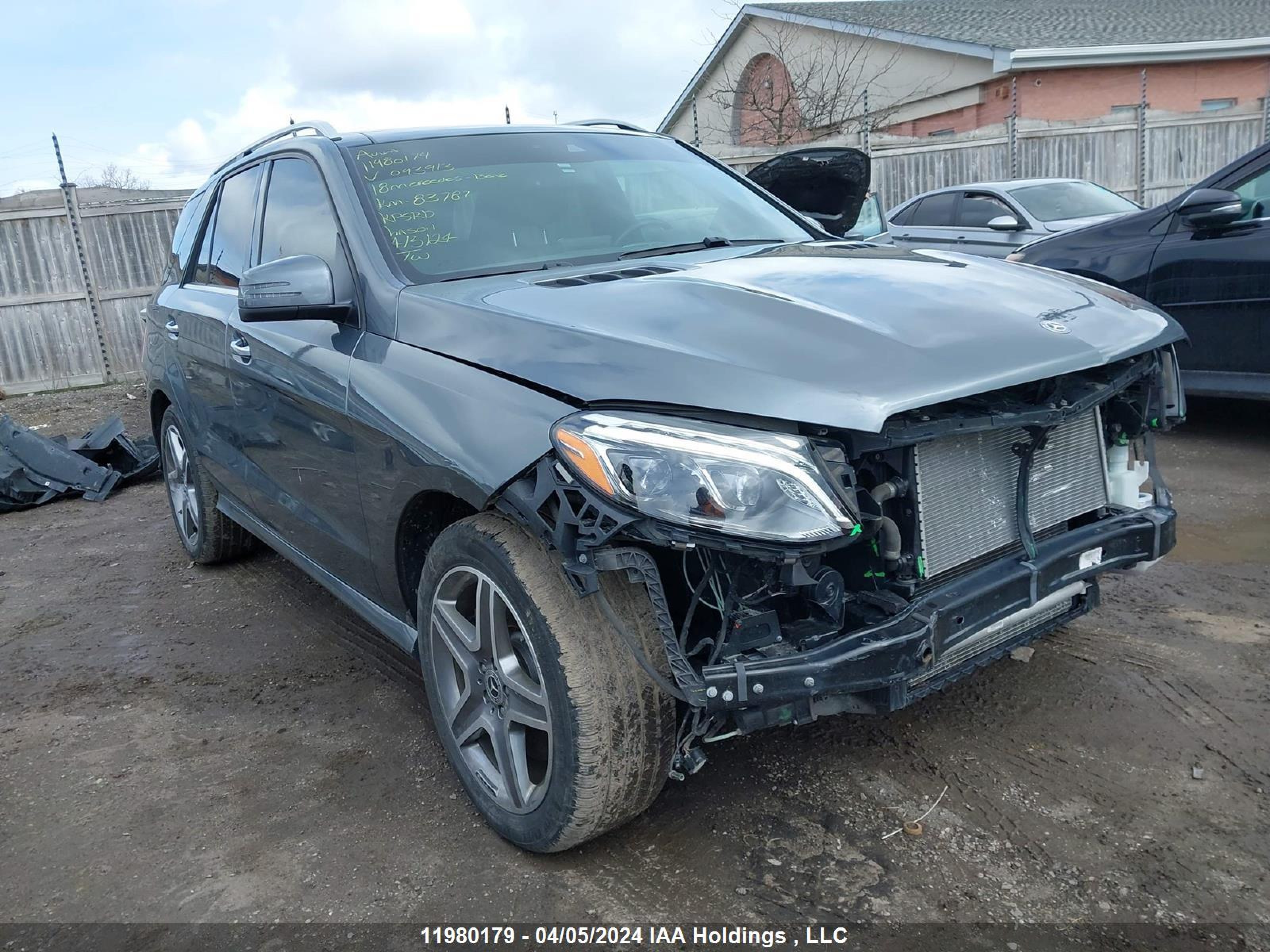 MERCEDES-BENZ GLE 2018 4jgda5gb7jb093913