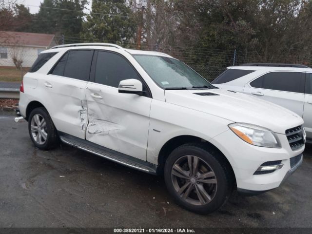 MERCEDES-BENZ ML 350 2012 4jgda5hb9ca015317