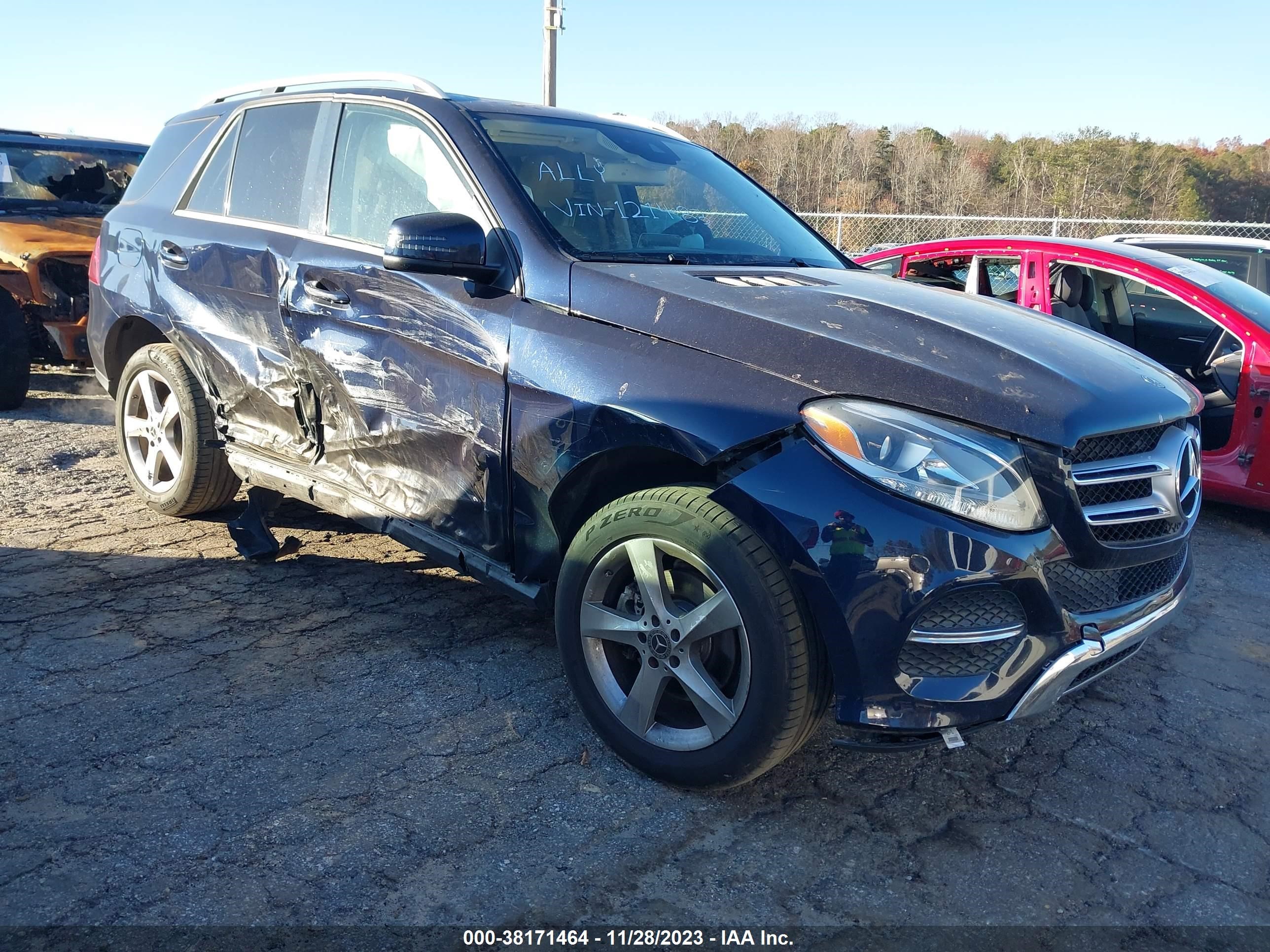 MERCEDES-BENZ GLE 2018 4jgda5jb6jb121483