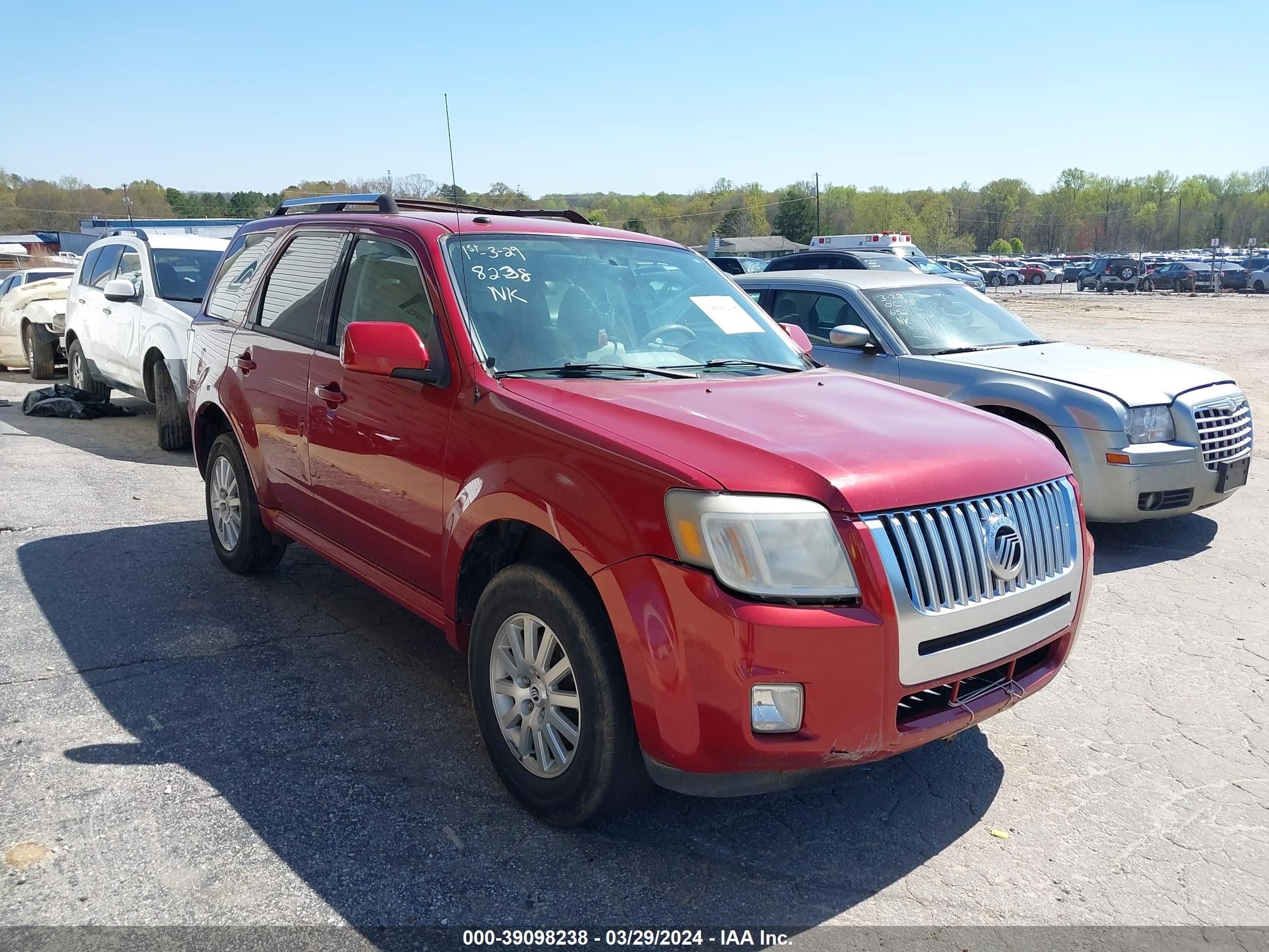 MERCURY MARINER 2011 4m2cn8hg7bkj08888