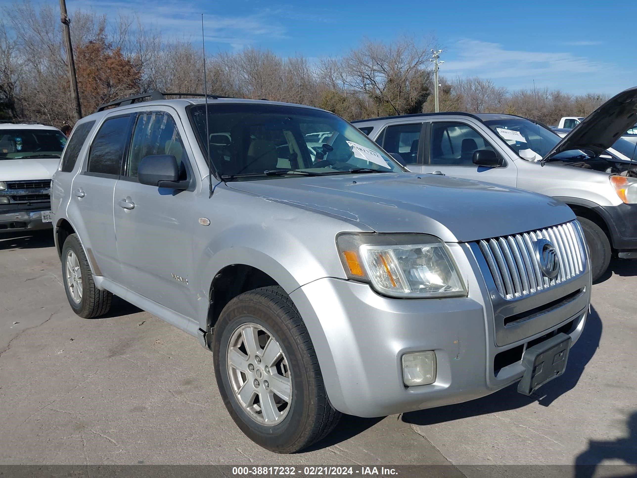 MERCURY MARINER 2008 4m2cu81z18kj20073