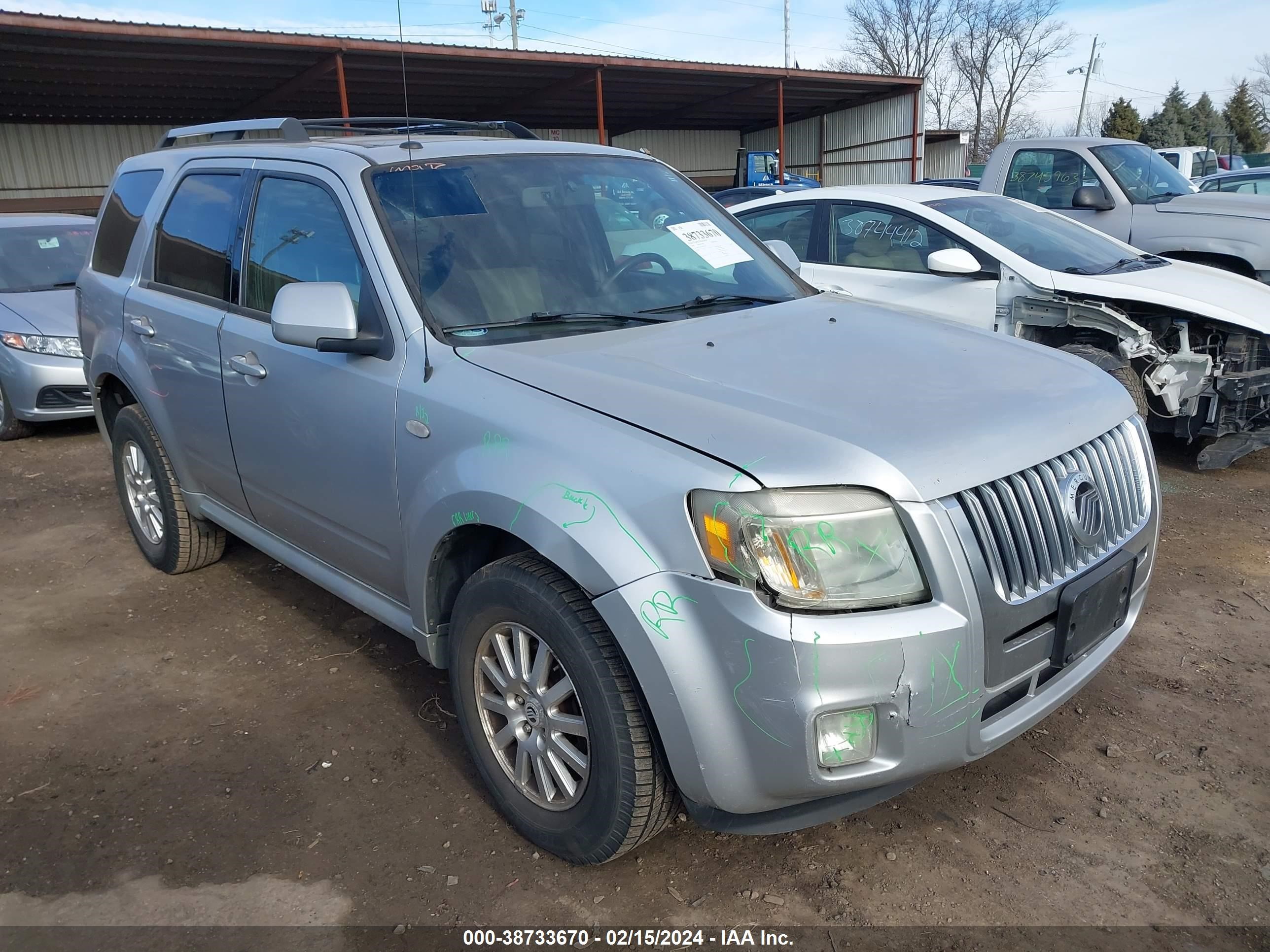 MERCURY MARINER 2009 4m2cu87g39kj04612