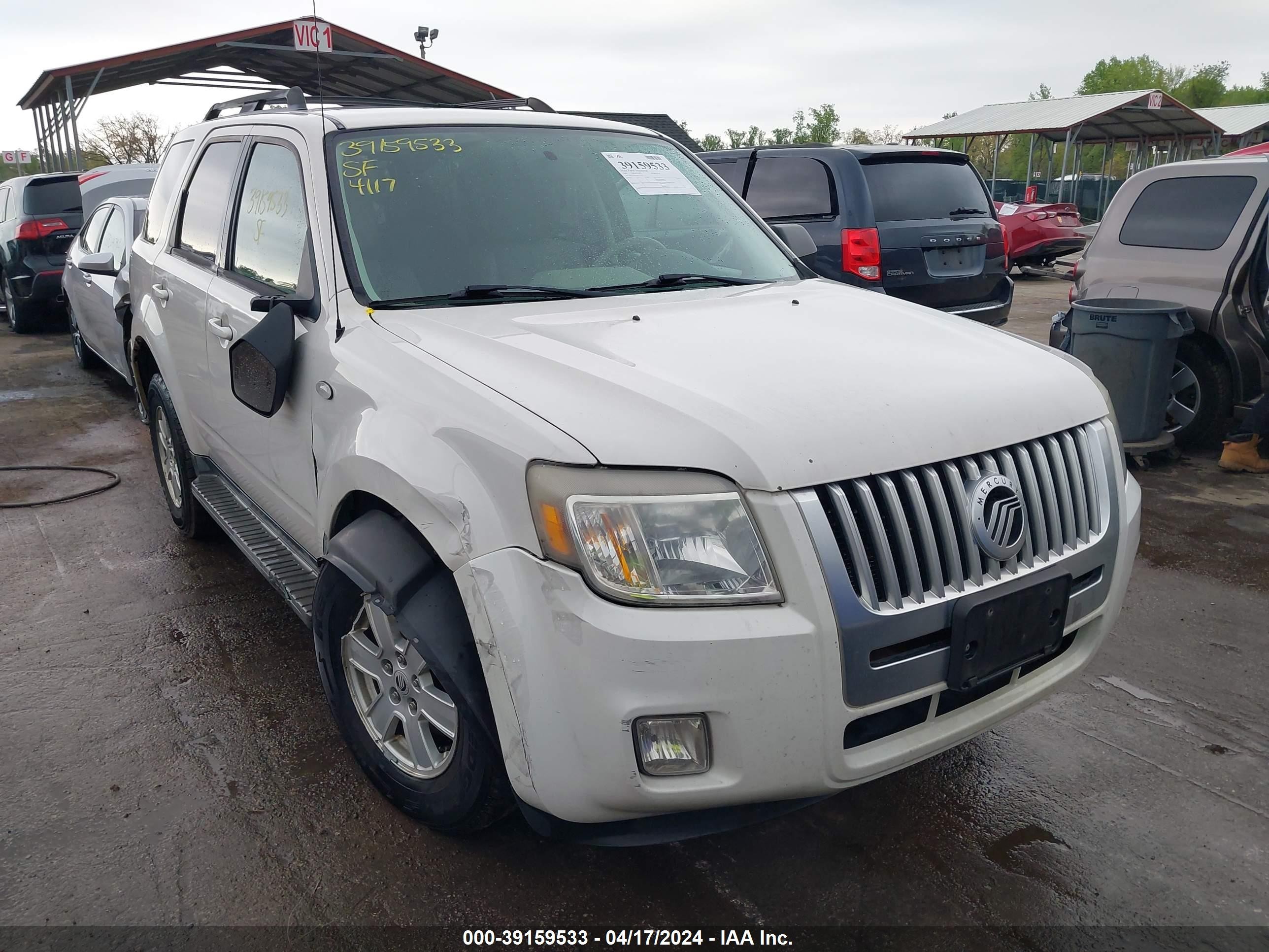 MERCURY MARINER 2009 4m2cu91g79kj21136