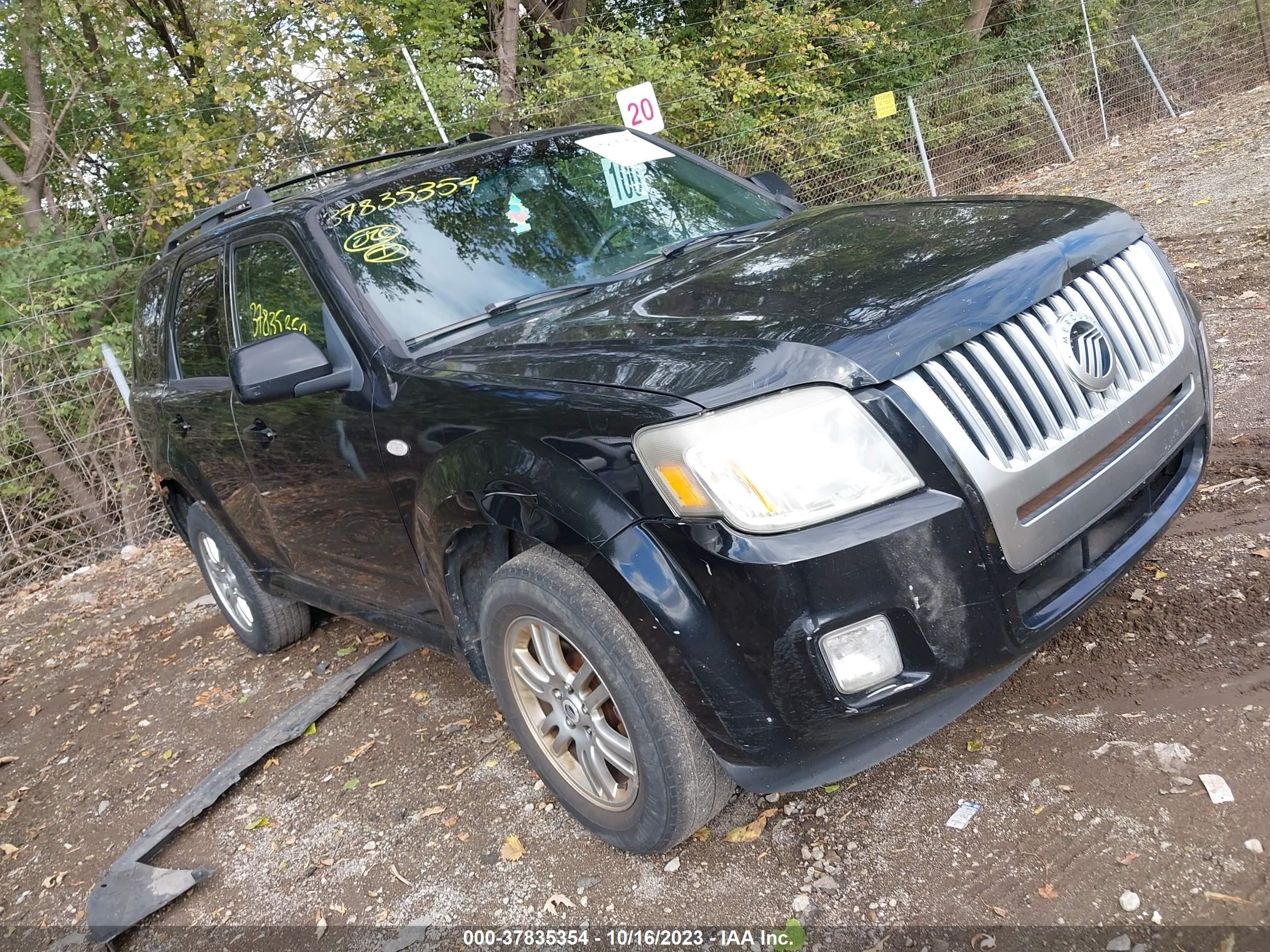 MERCURY MARINER 2009 4m2cu97g09kj20935