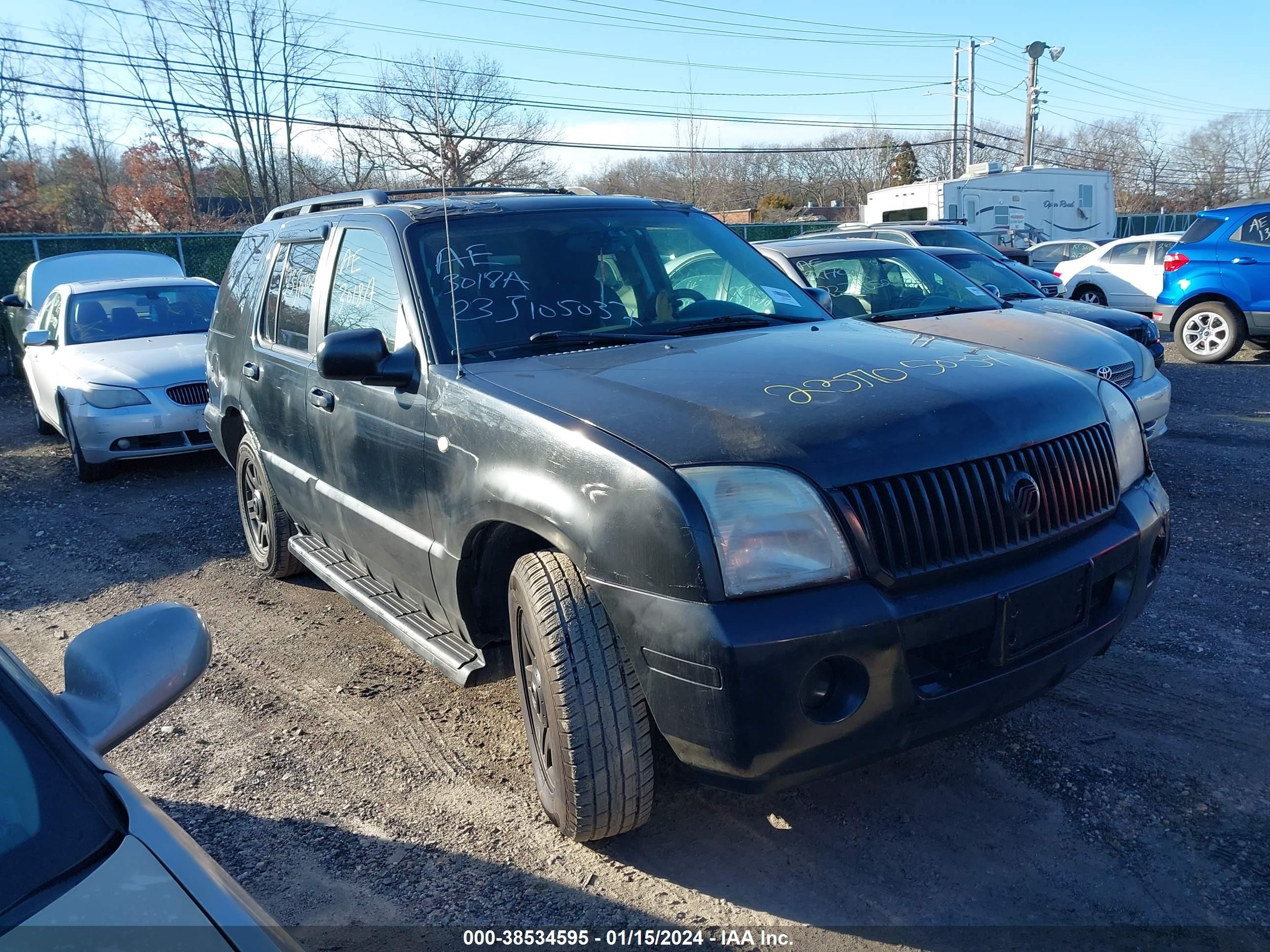 MERCURY MOUNTAINEER 2003 4m2du86w13zj04765