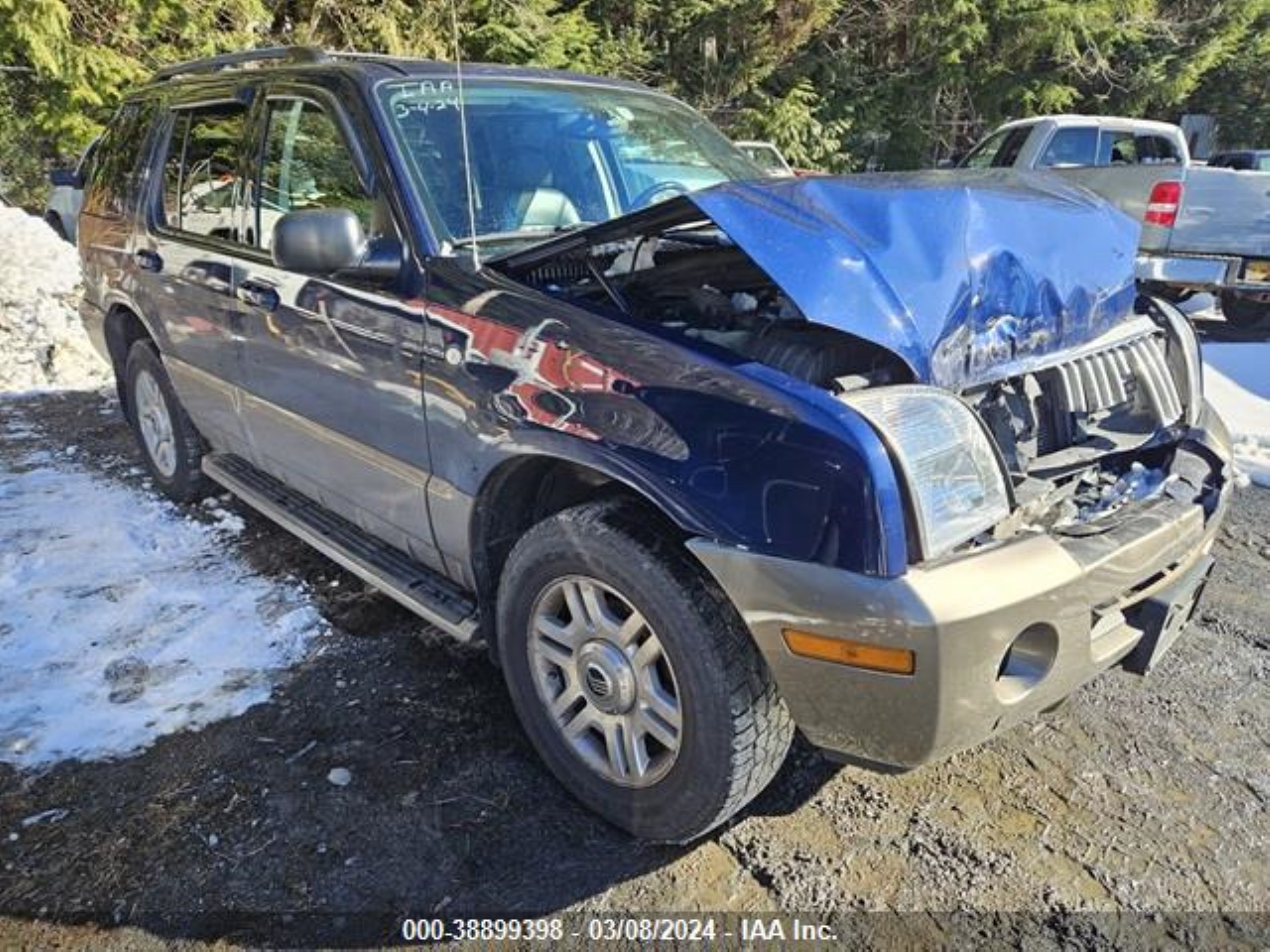 MERCURY MOUNTAINEER 2004 4m2du86w14zj10342