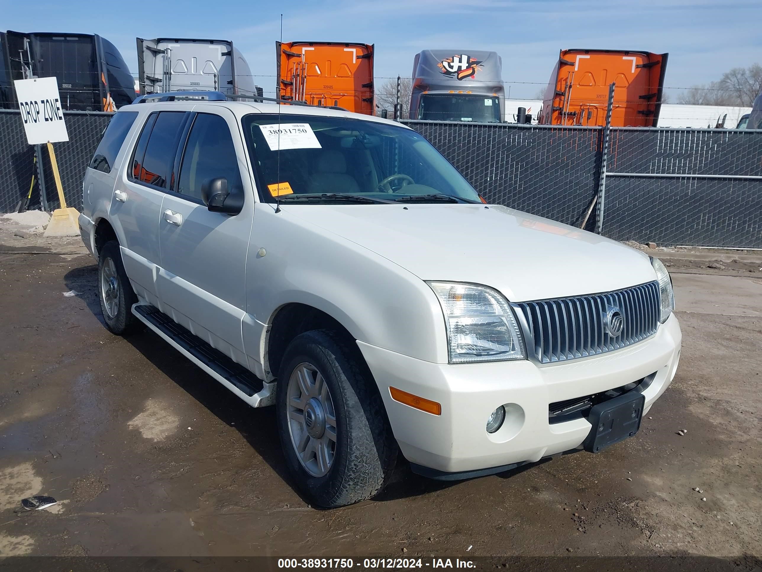 MERCURY MOUNTAINEER 2004 4m2du86w54zj51069