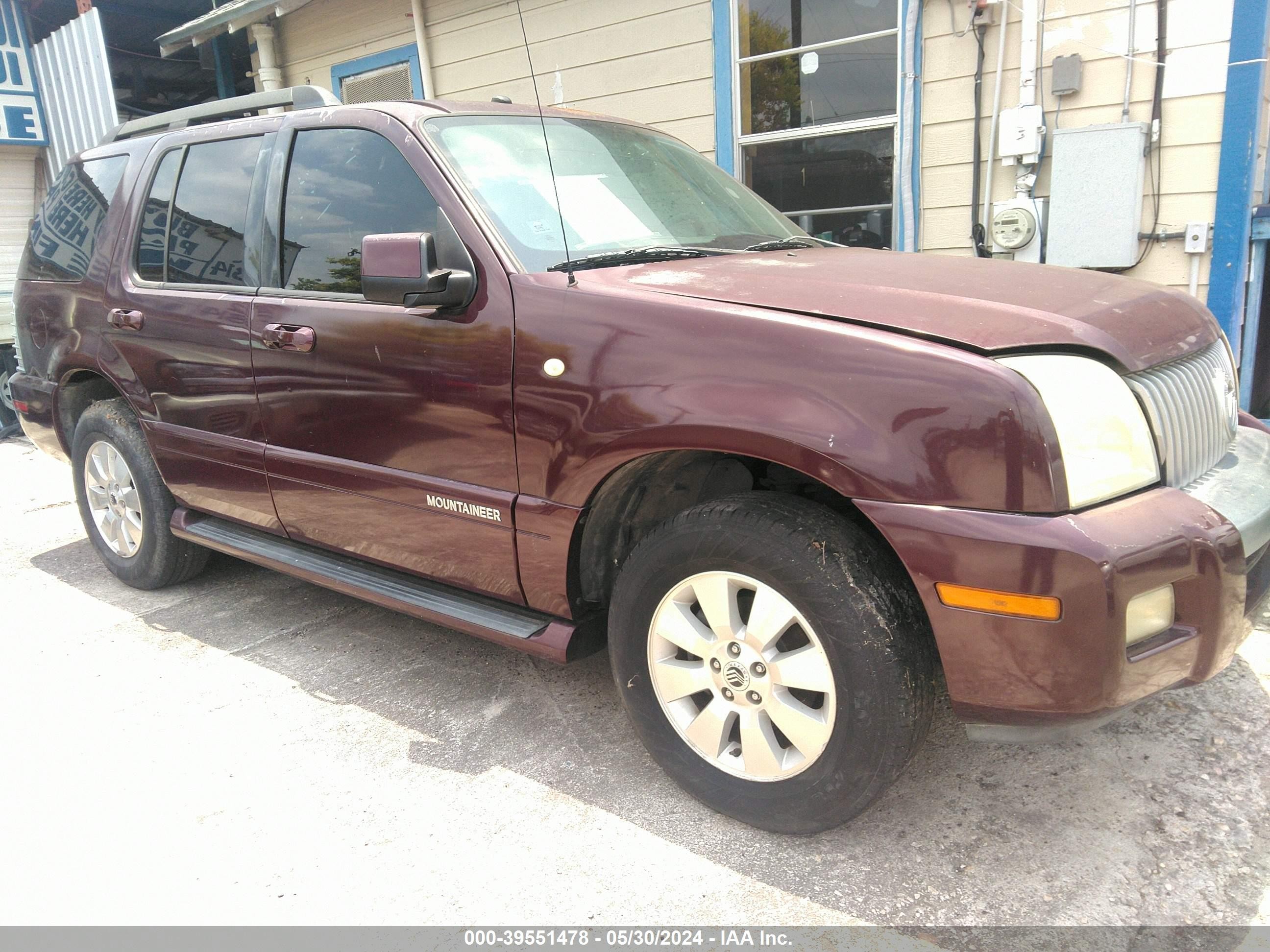 MERCURY MOUNTAINEER 2008 4m2eu37e78uj02665