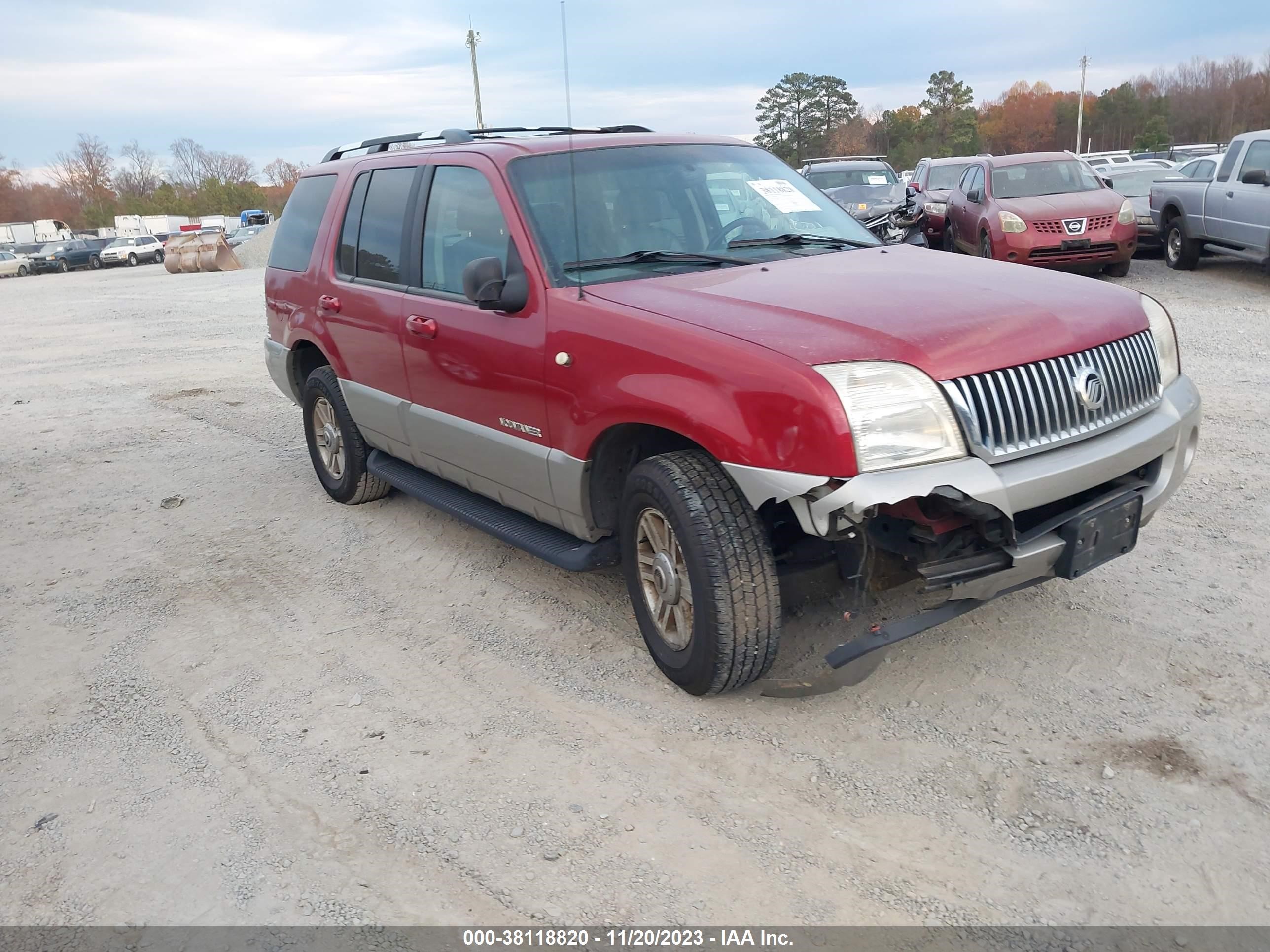 MERCURY MOUNTAINEER 2002 4m2zu86e52zj05803