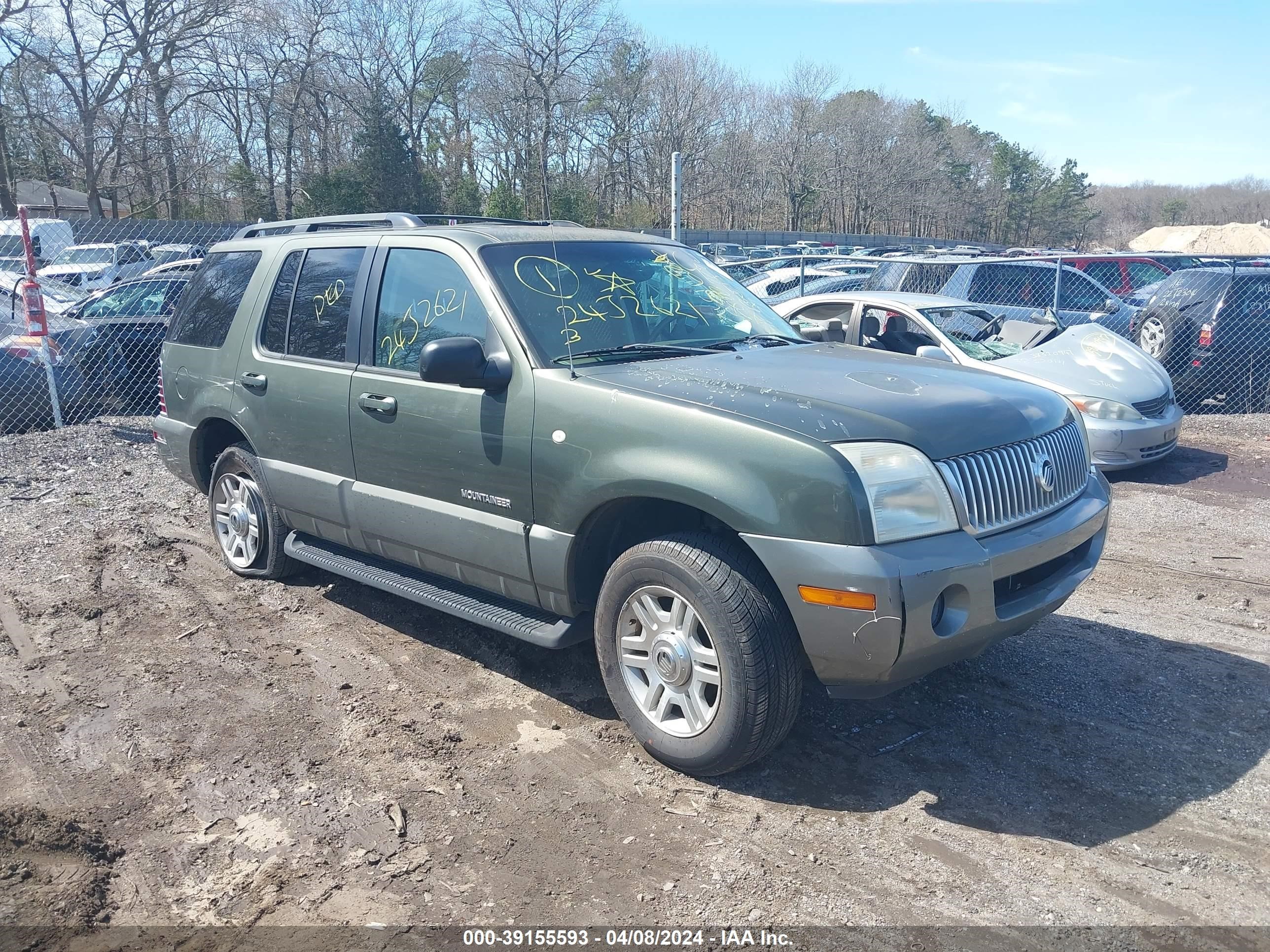 MERCURY MOUNTAINEER 2002 4m2zu86ex2uj29916