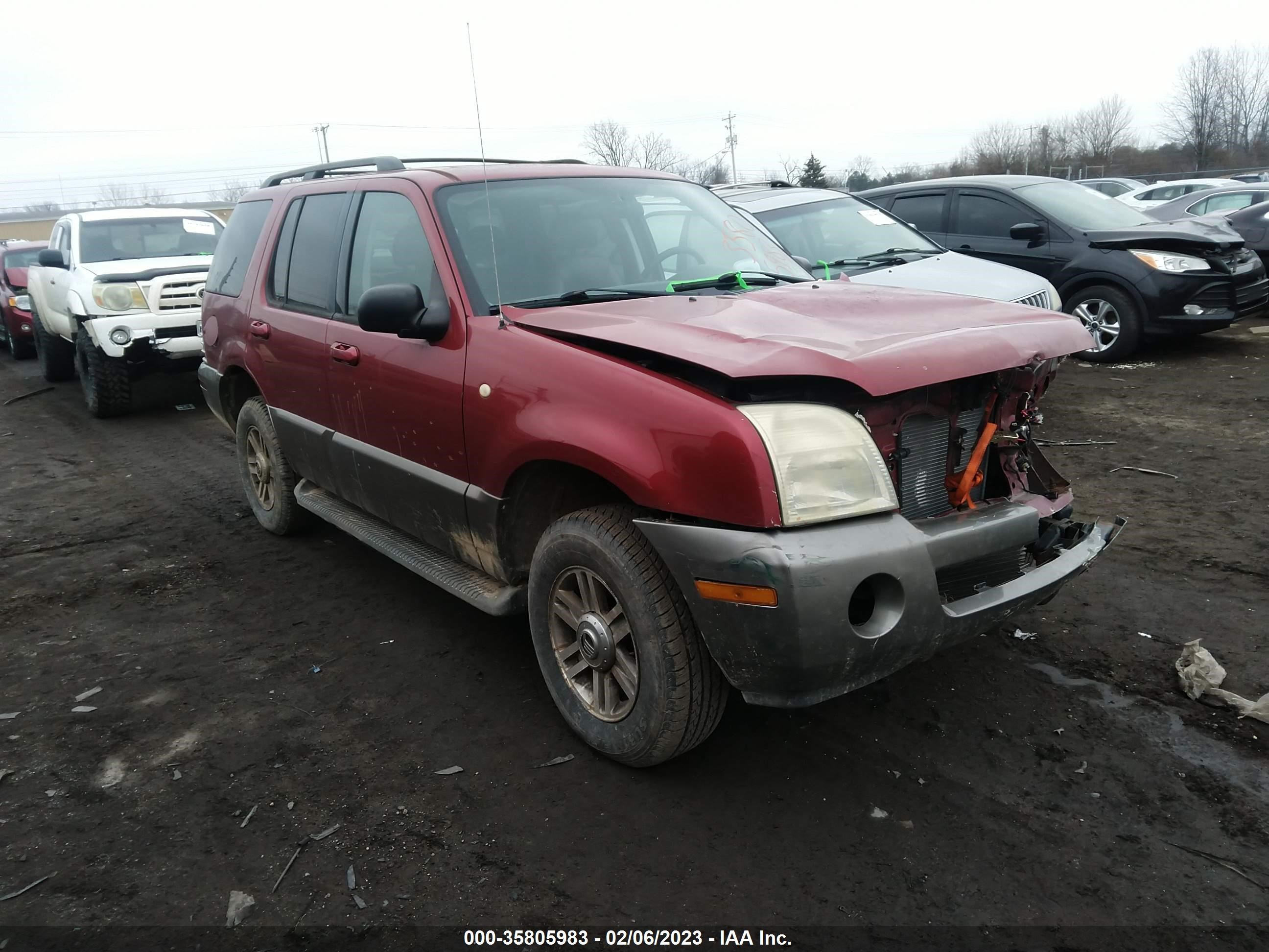 MERCURY MOUNTAINEER 2004 4m2zu86k04uj09313