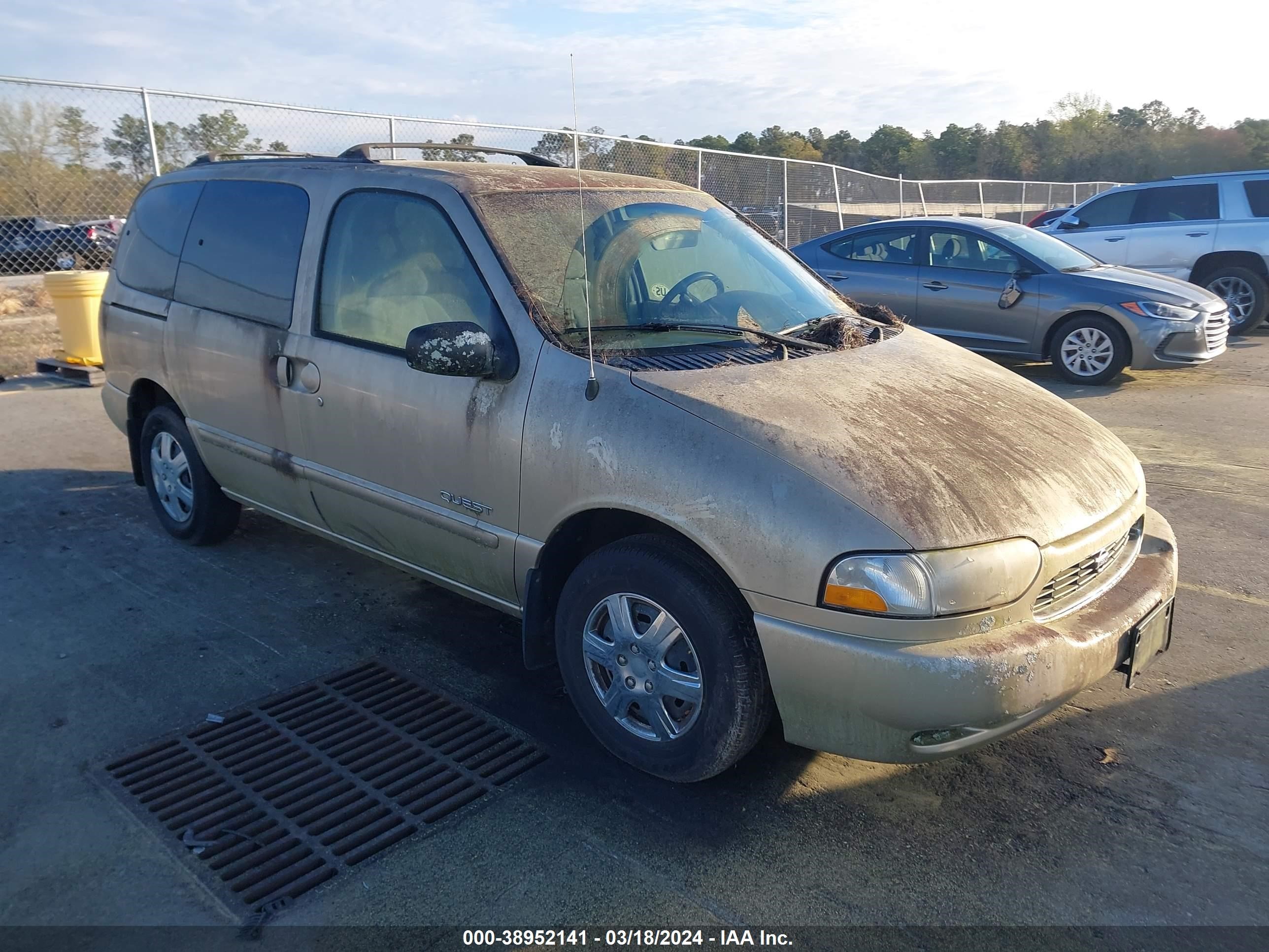 NISSAN QUEST 1999 4n2xn11t7xd845300