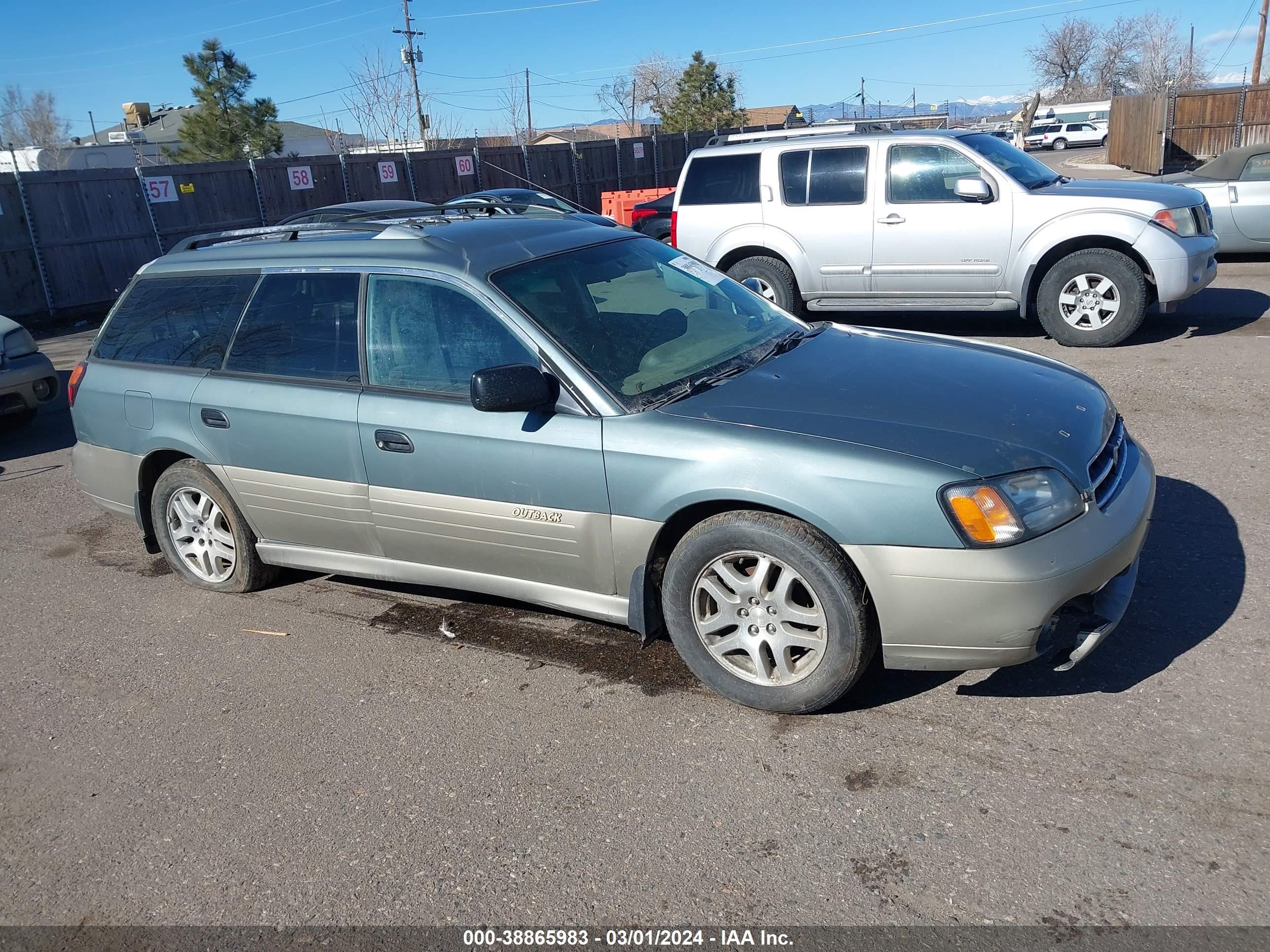 SUBARU OUTBACK 2000 4s3bh6650y7660355