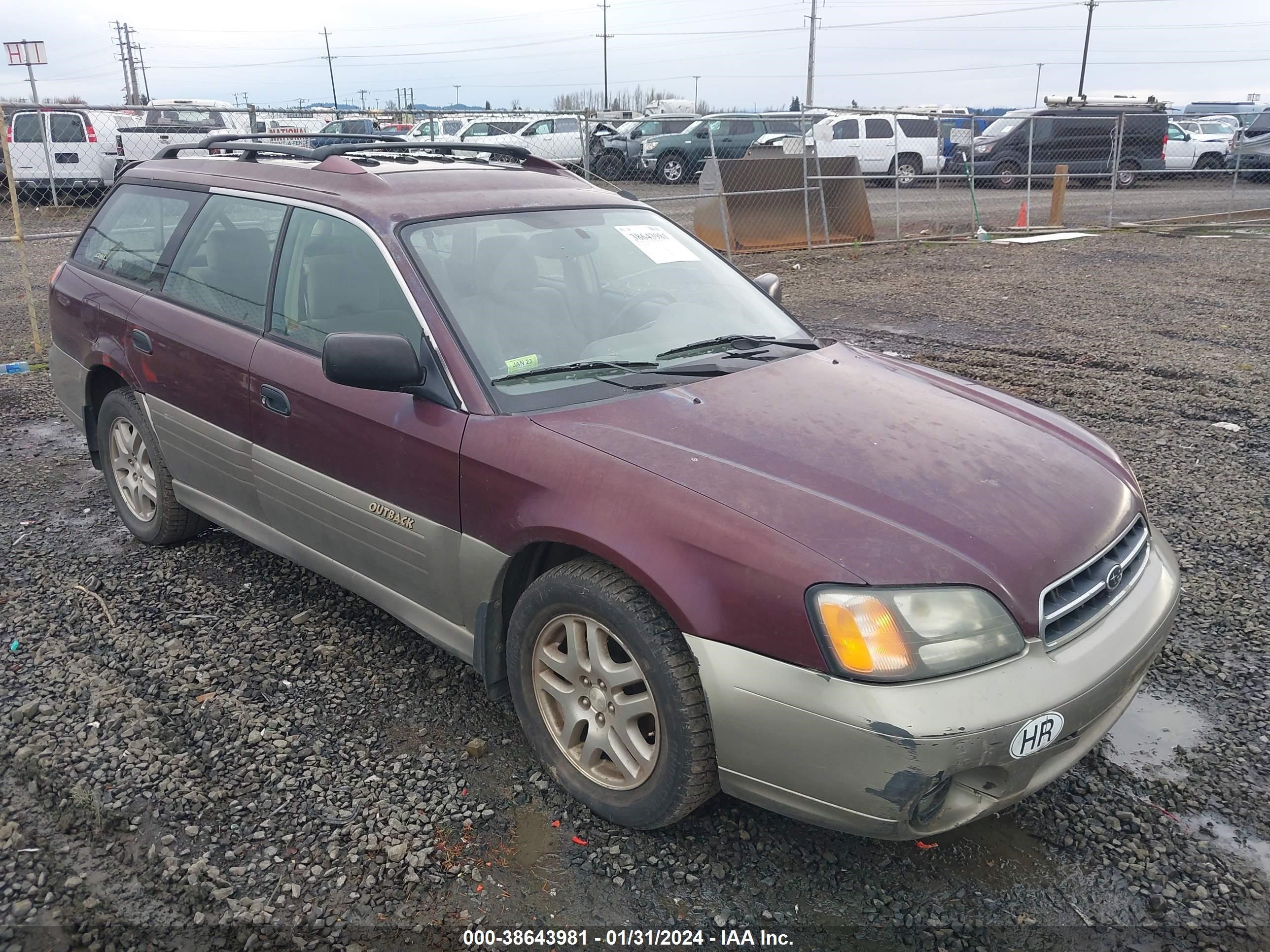 SUBARU OUTBACK 2000 4s3bh6652y7650717