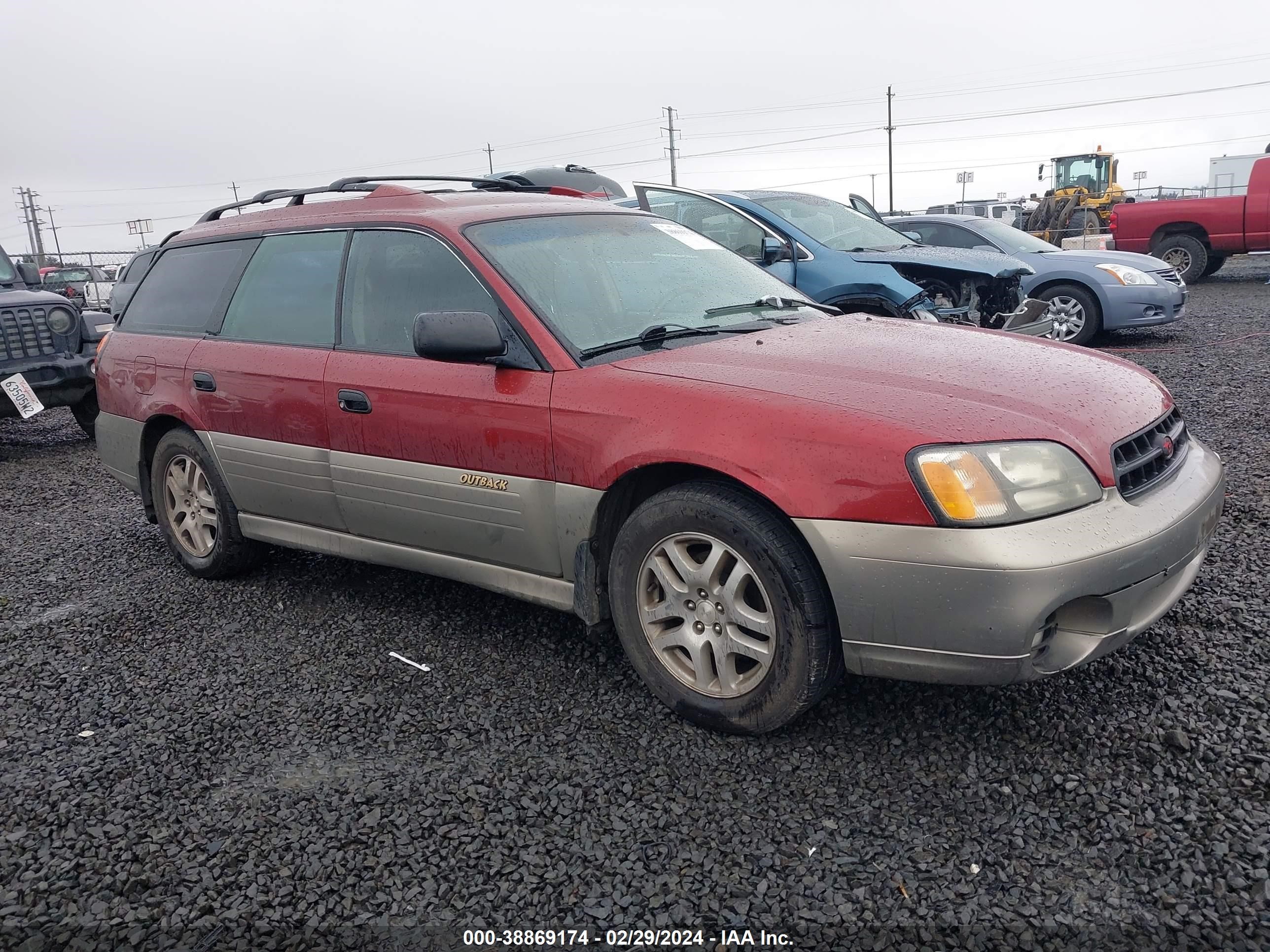 SUBARU OUTBACK 2002 4s3bh665727613279