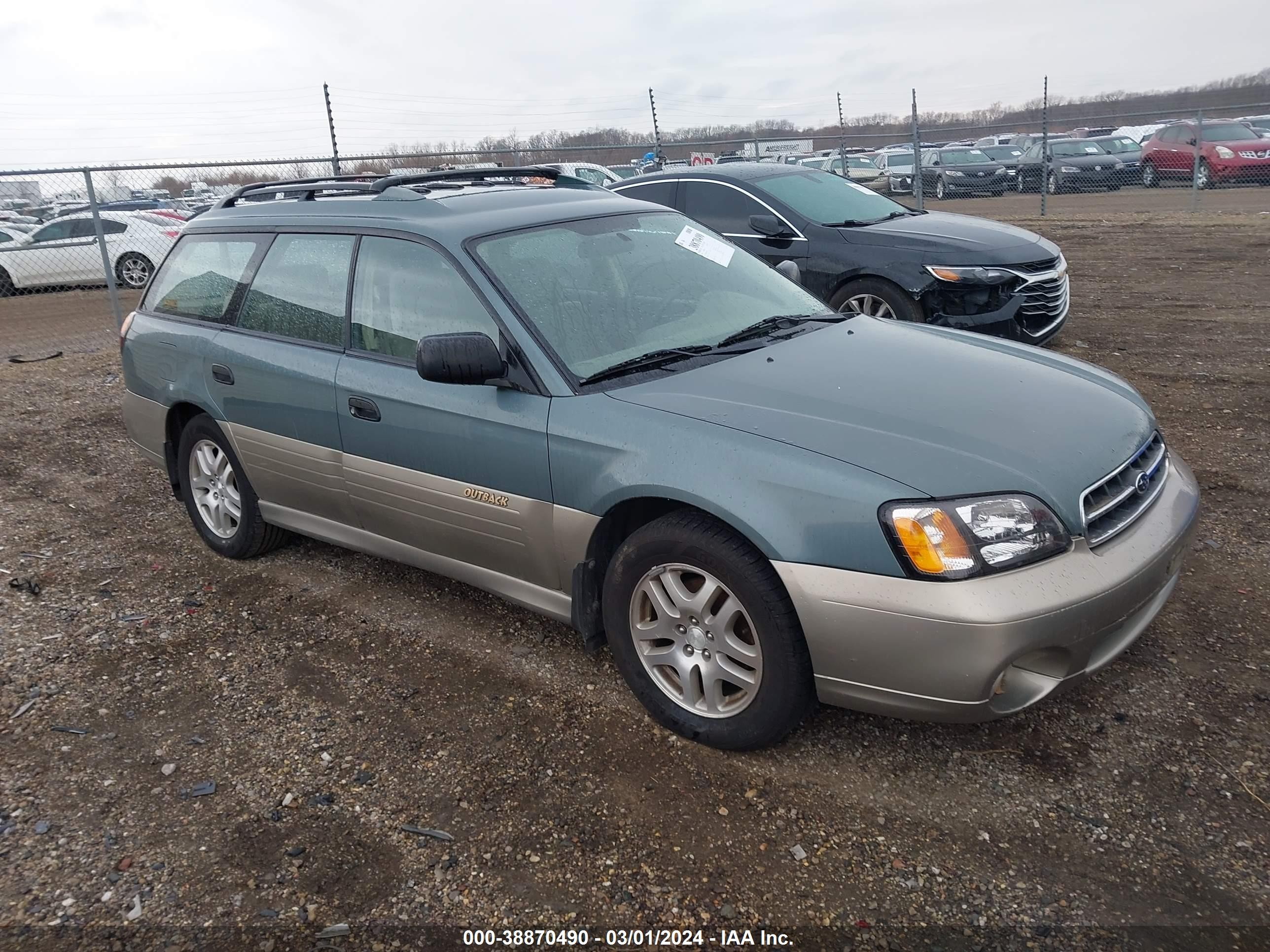 SUBARU OUTBACK 2002 4s3bh665827658344