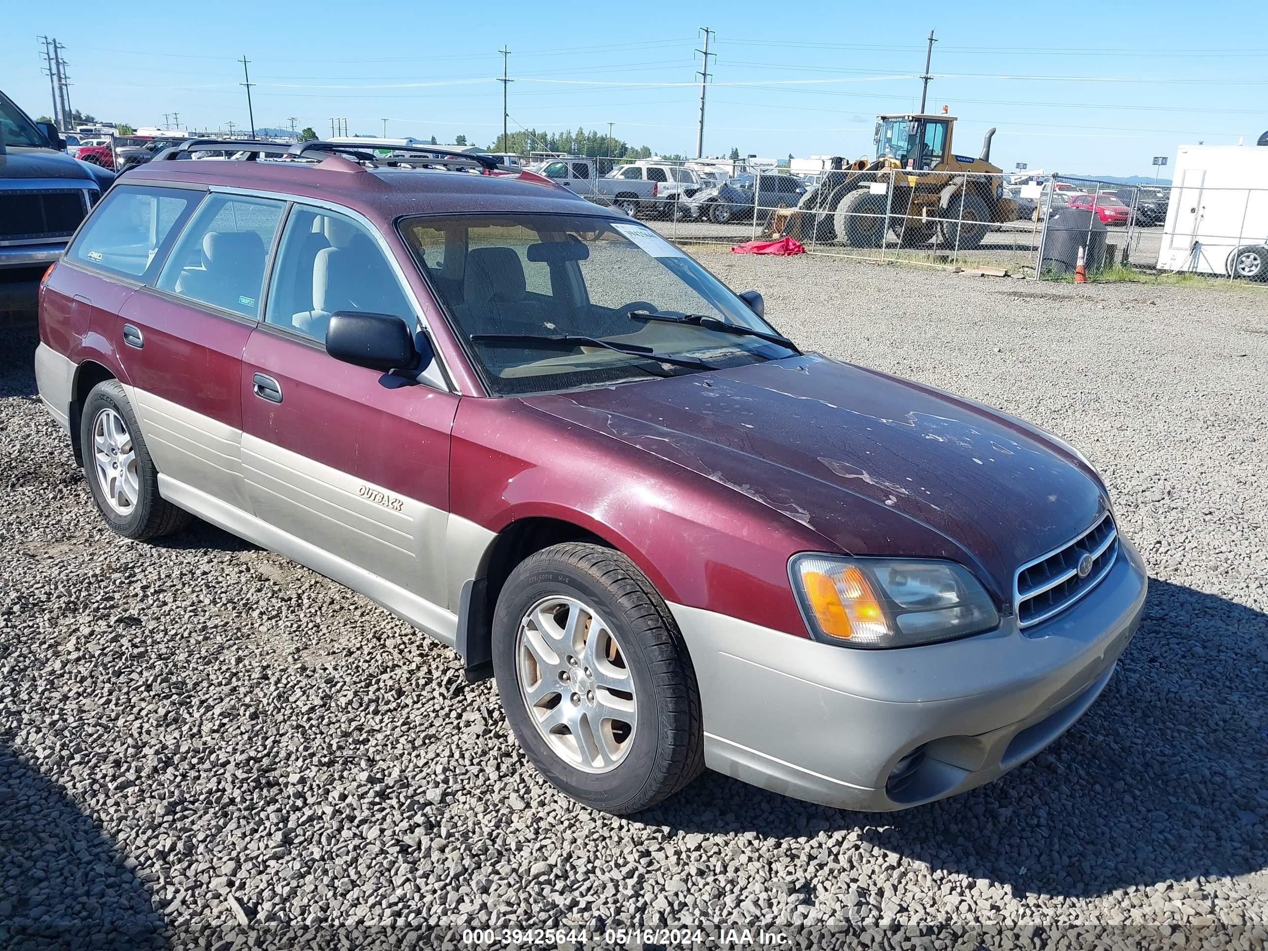 SUBARU OUTBACK 2000 4s3bh6659y7644753