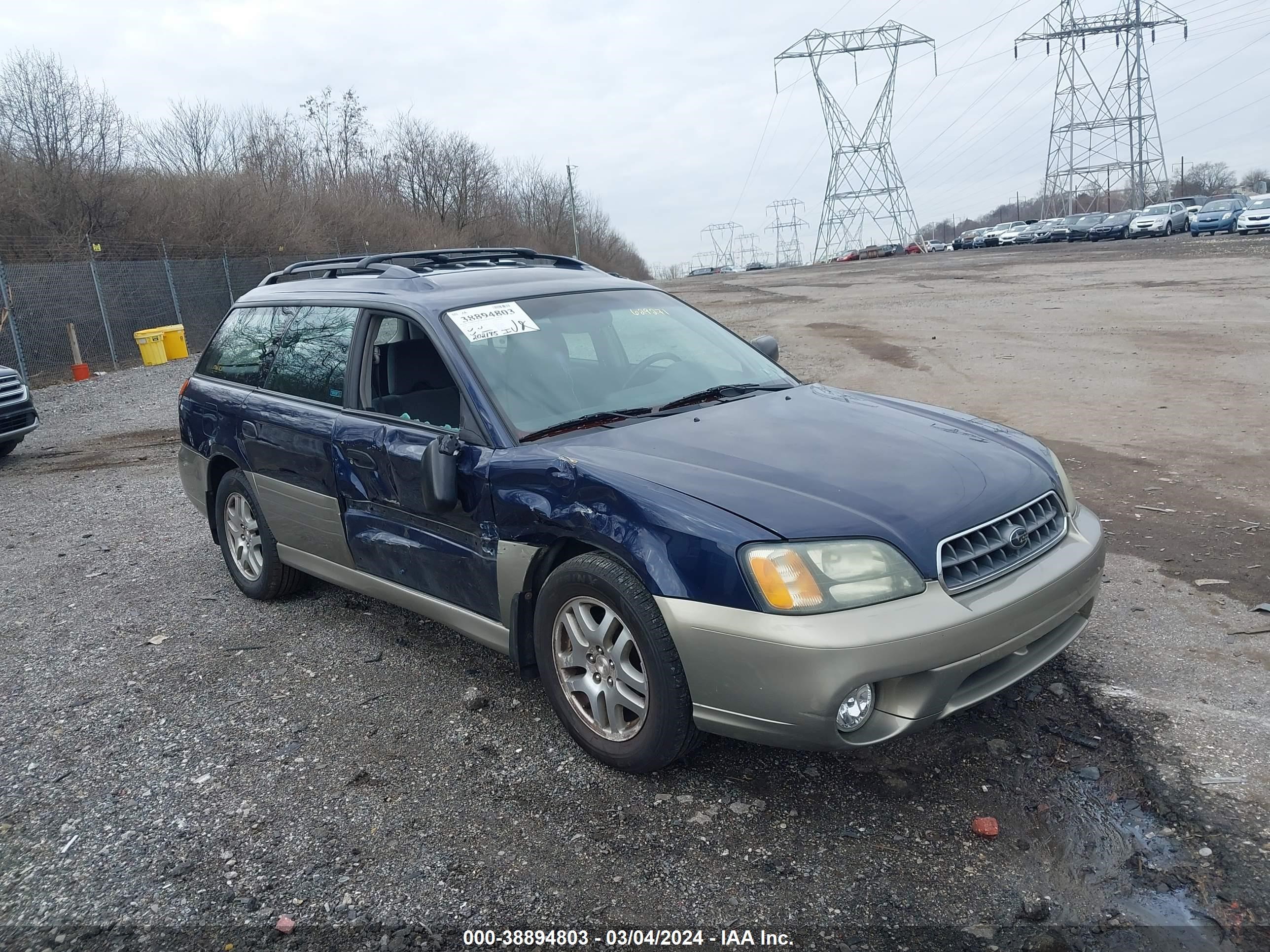 SUBARU OUTBACK 2004 4s3bh675347629271