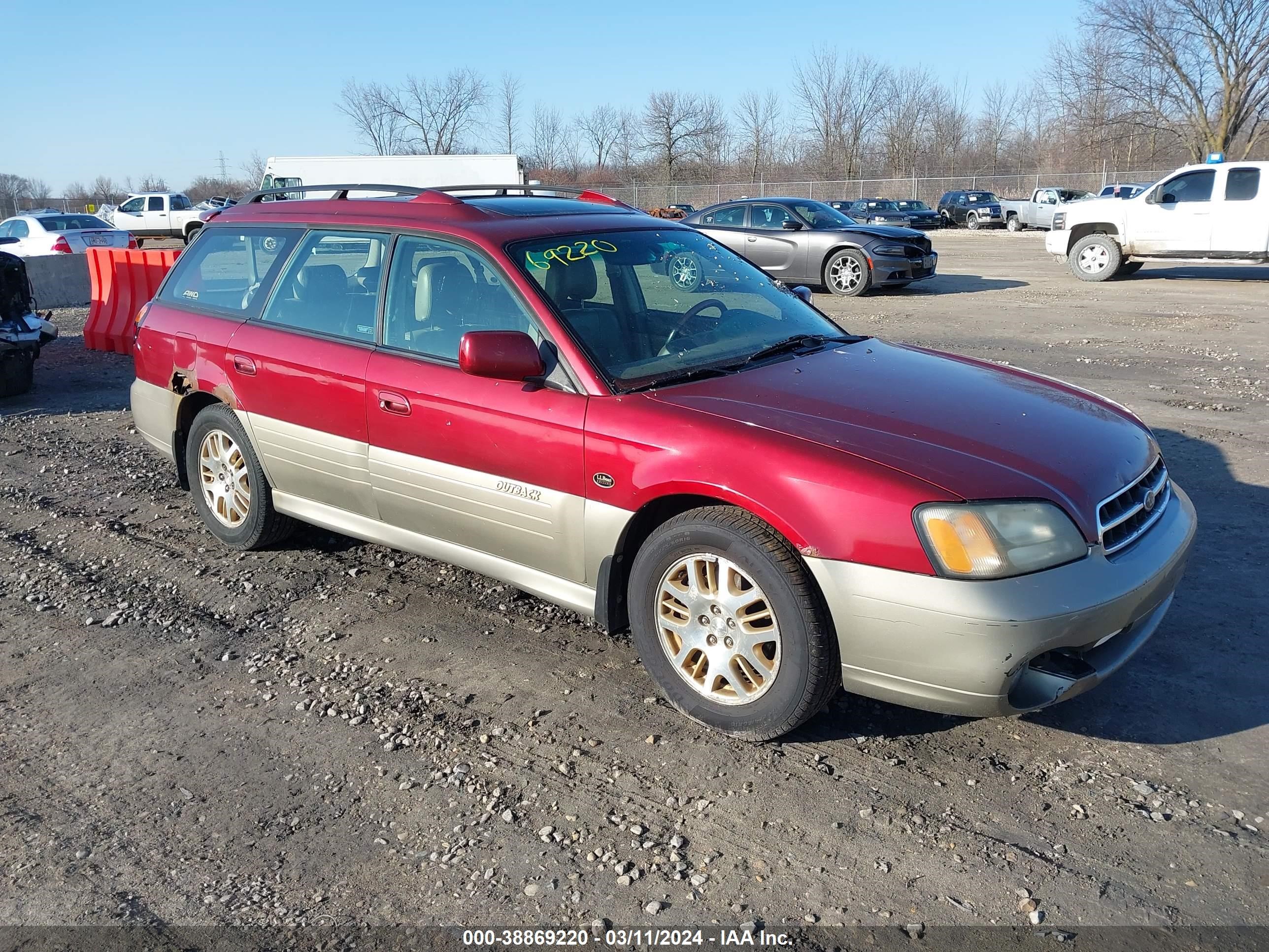 SUBARU OUTBACK 2002 4s3bh806127645111