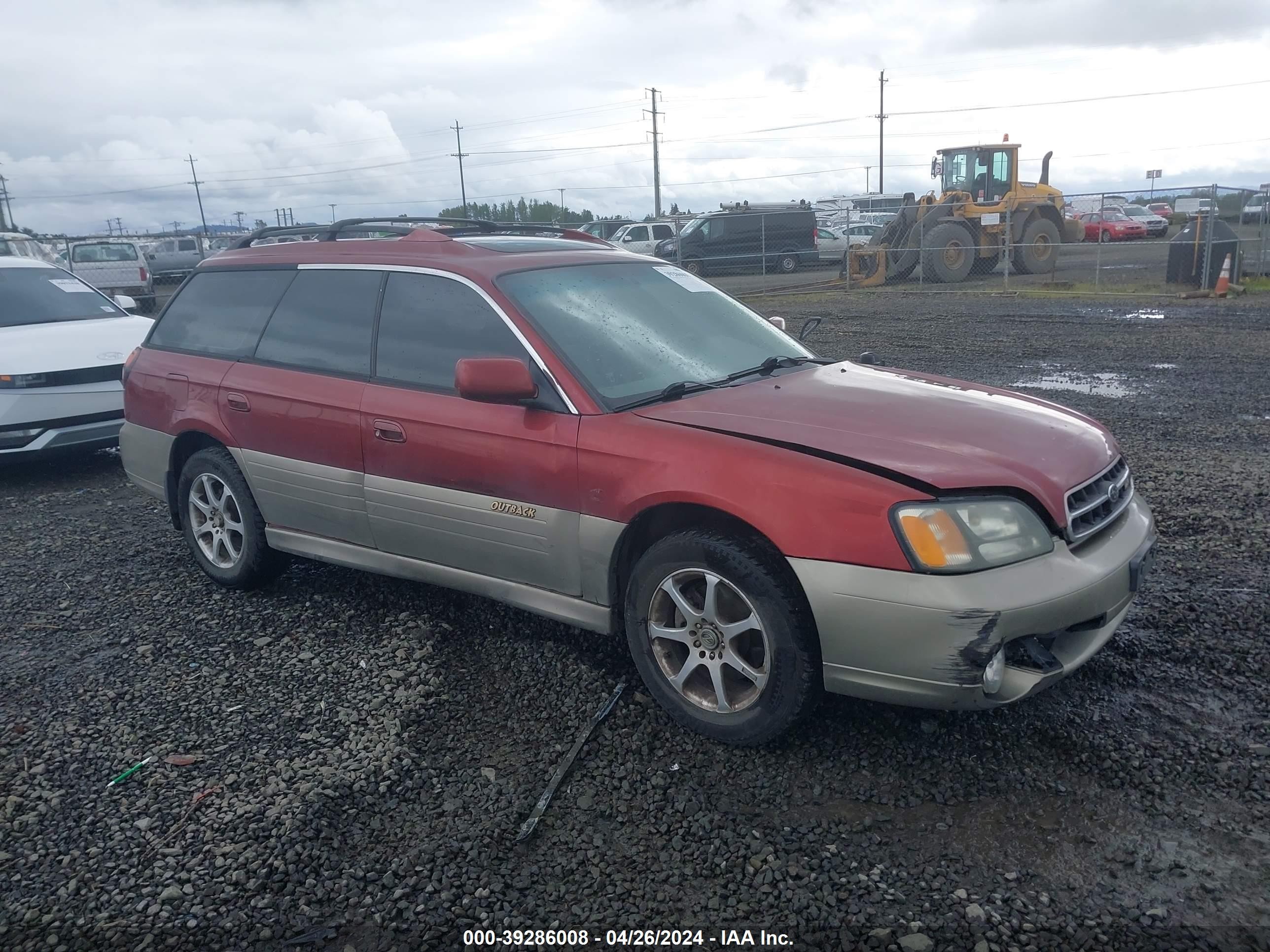 SUBARU OUTBACK 2002 4s3bh806127646677