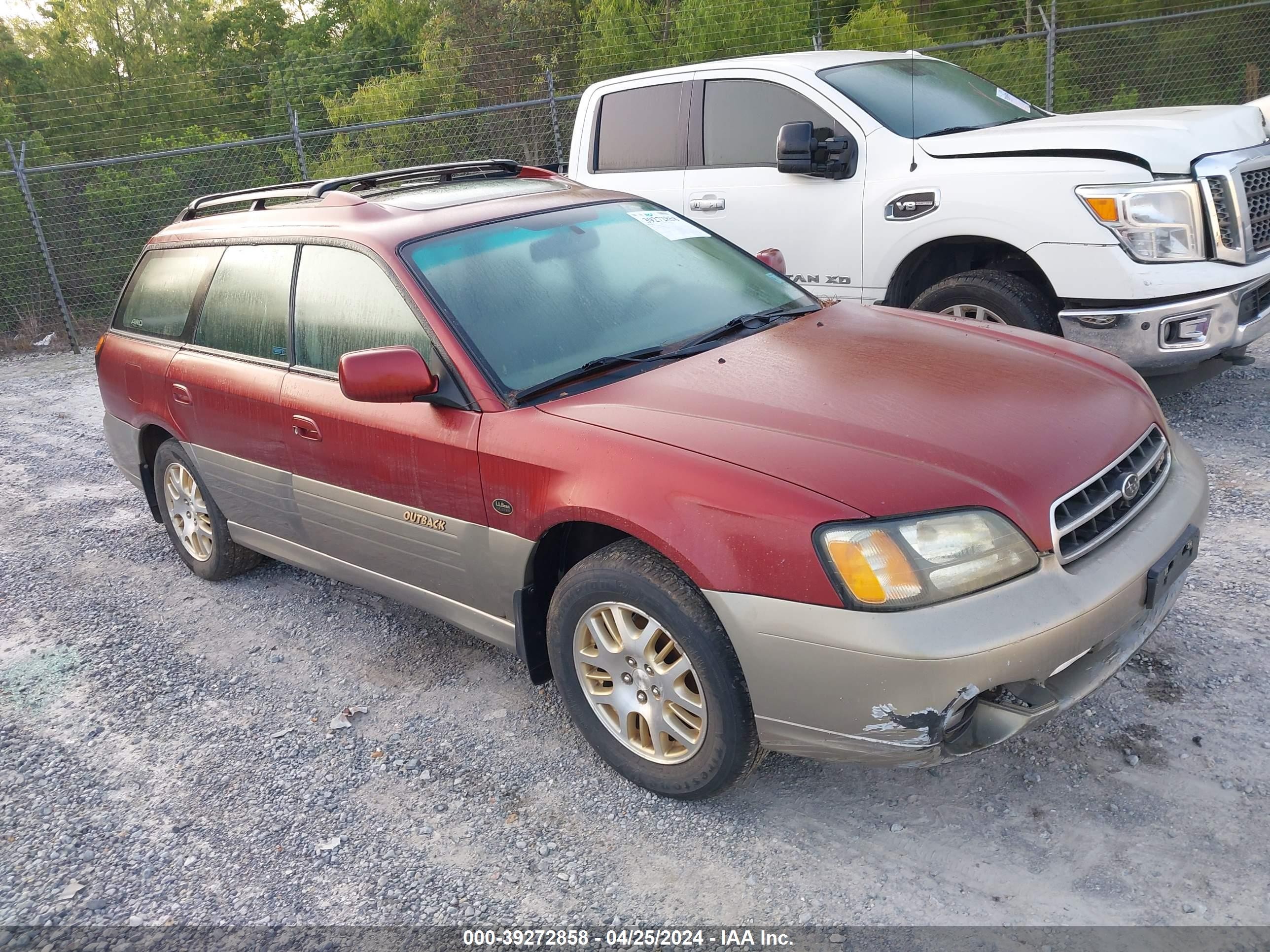 SUBARU OUTBACK 2002 4s3bh806627656928