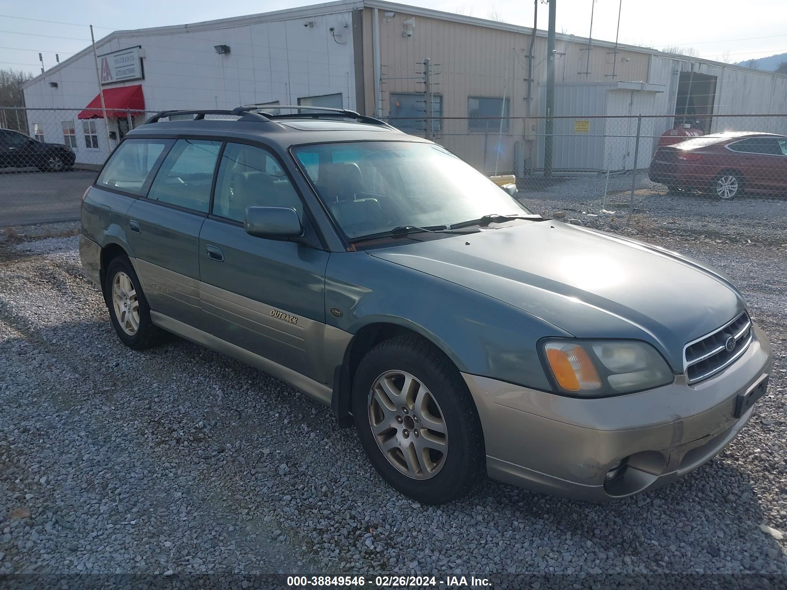 SUBARU OUTBACK 2001 4s3bh806817646366