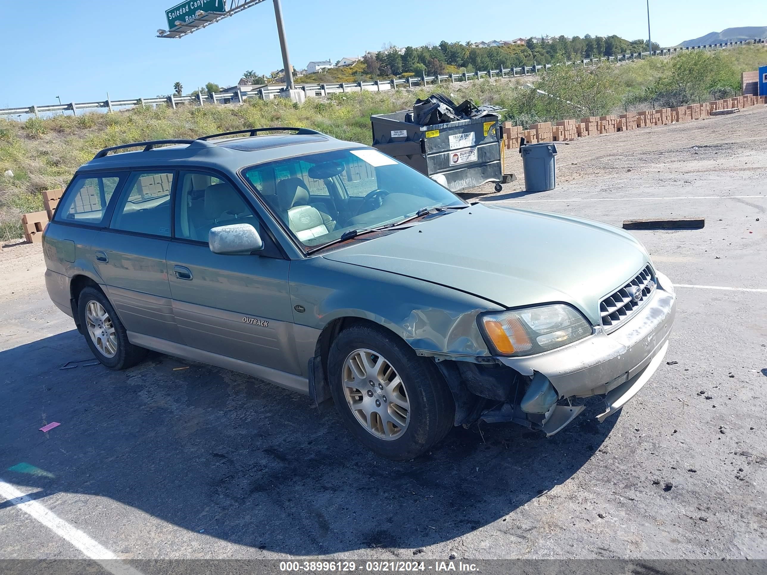 SUBARU OUTBACK 2003 4s3bh806x37630169