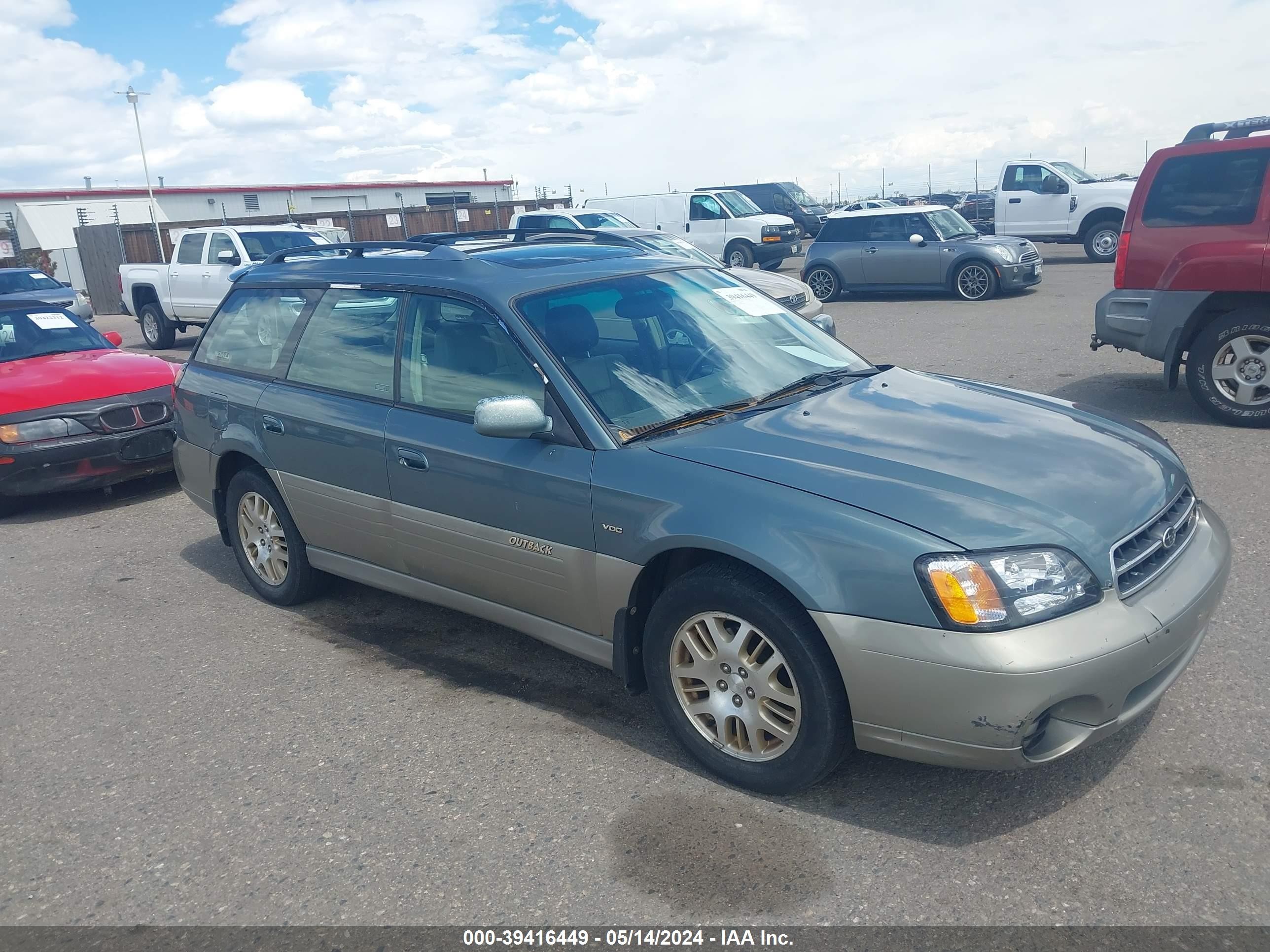 SUBARU OUTBACK 2002 4s3bh896927605927