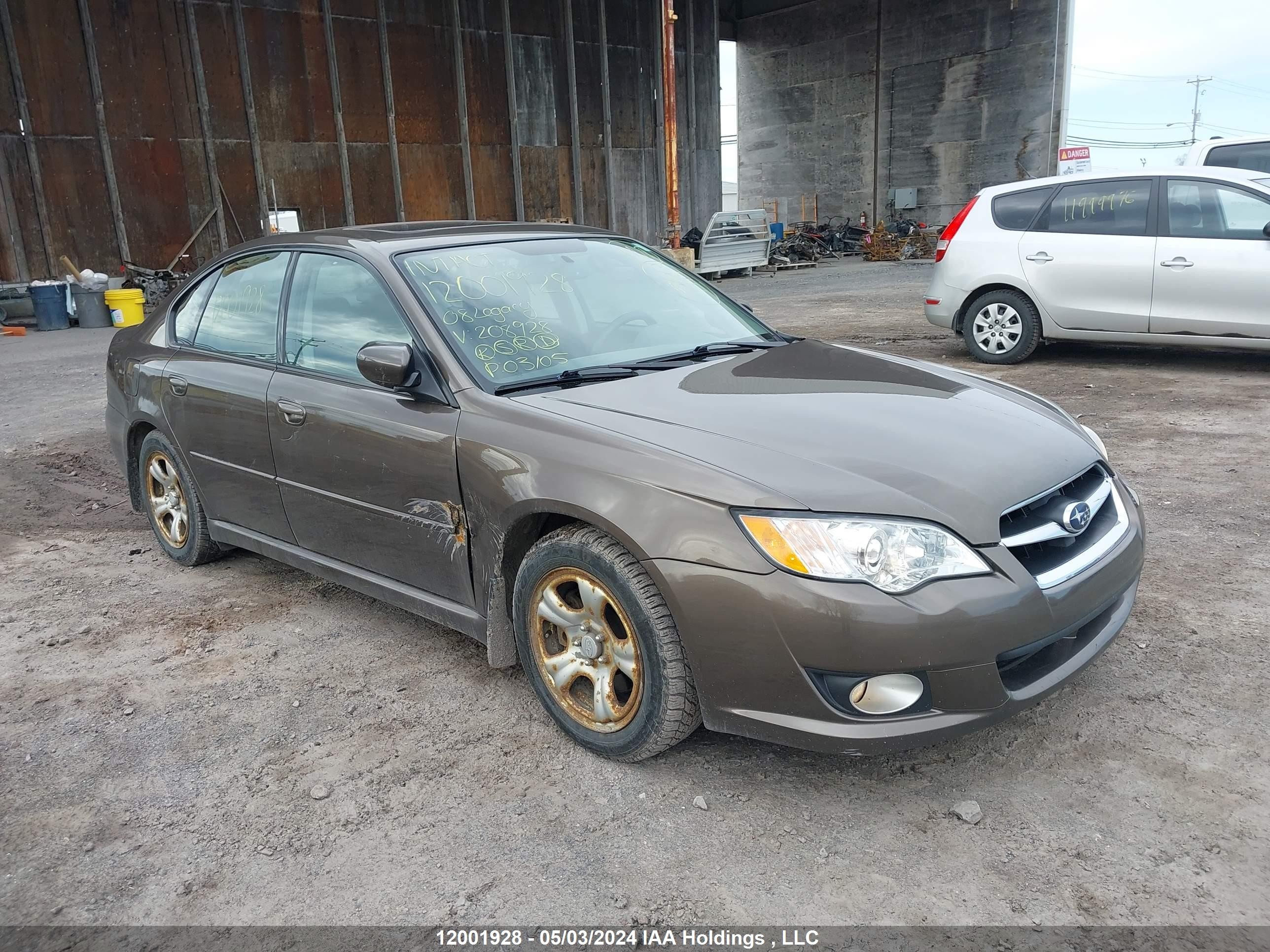 SUBARU LEGACY 2008 4s3bl616x87208928