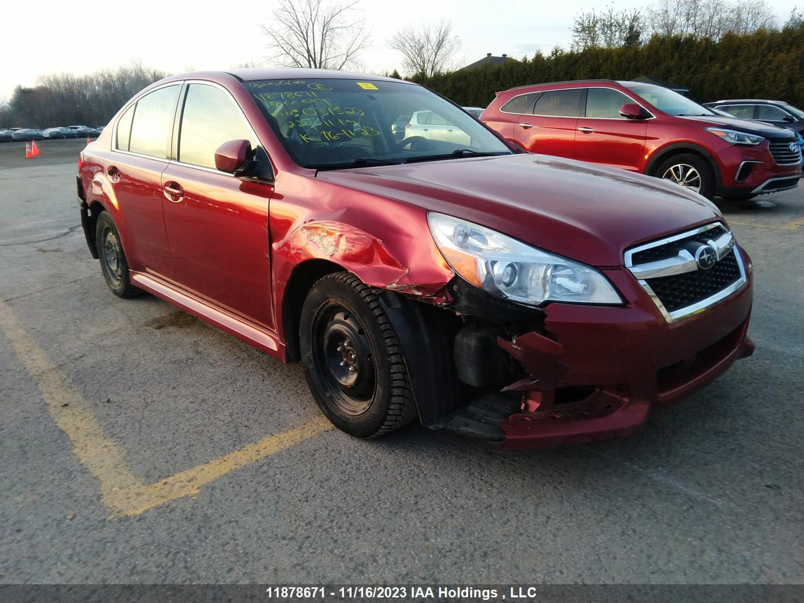 SUBARU LEGACY 2014 4s3bmga60e3031523