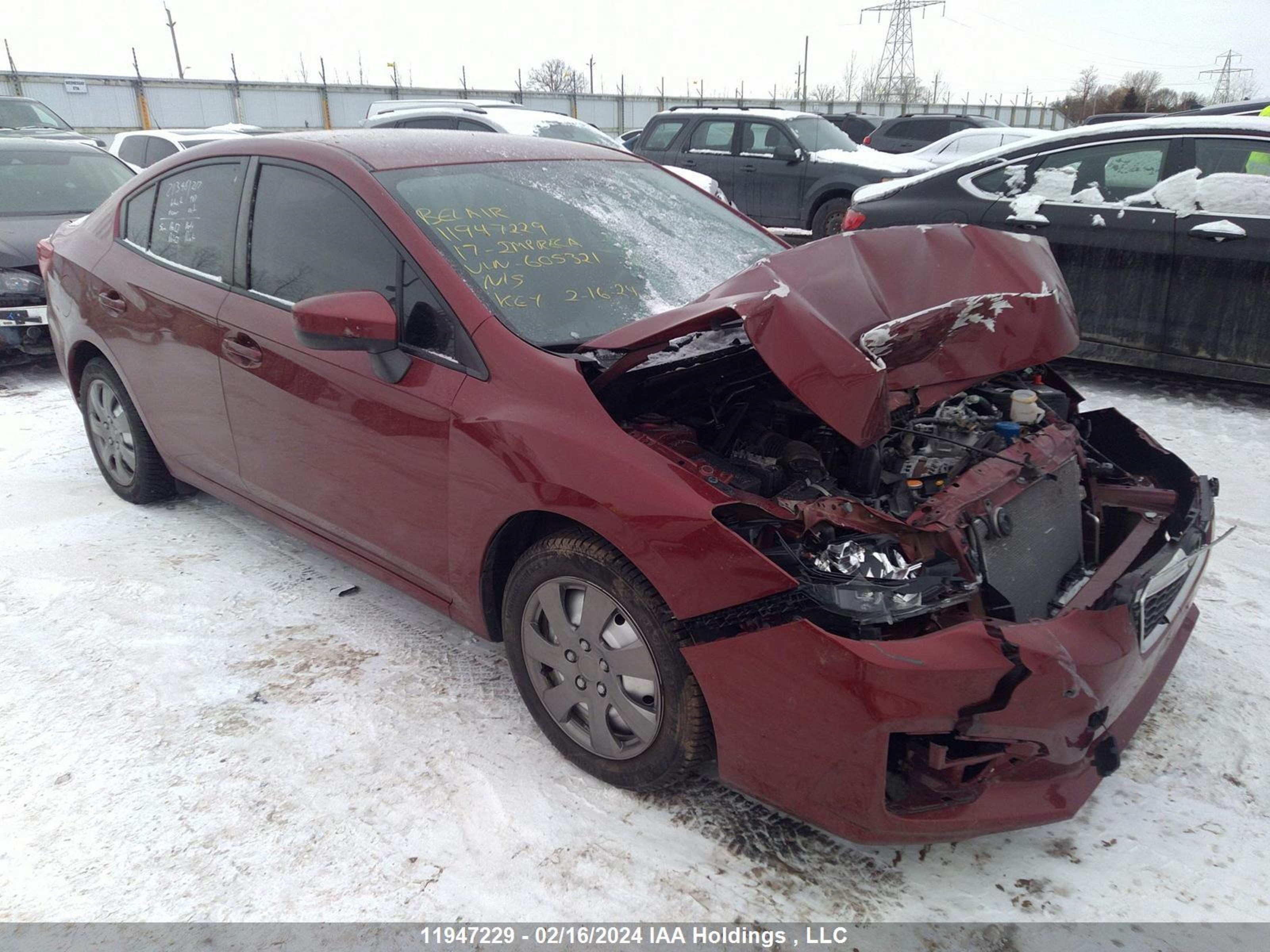 SUBARU IMPREZA 2017 4s3gkab65h3605321