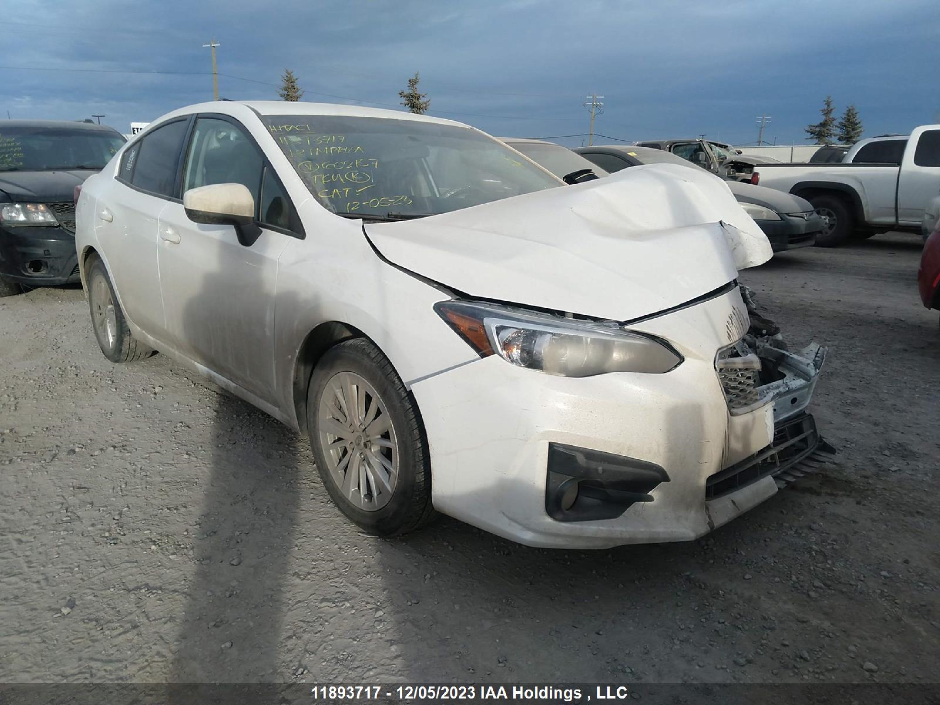 SUBARU IMPREZA 2018 4s3gkab66j3602157