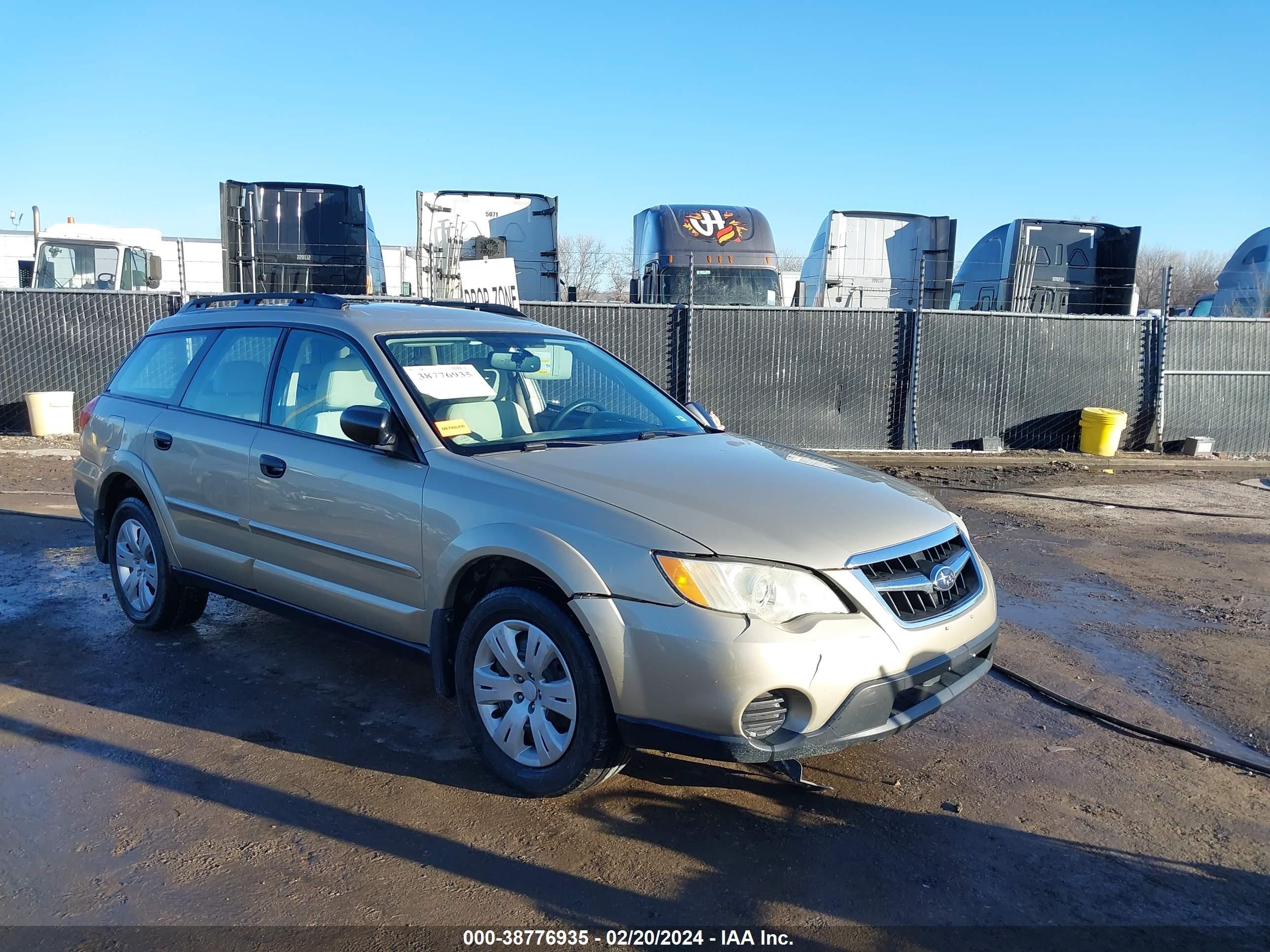 SUBARU OUTBACK 2008 4s4bp60c587327347