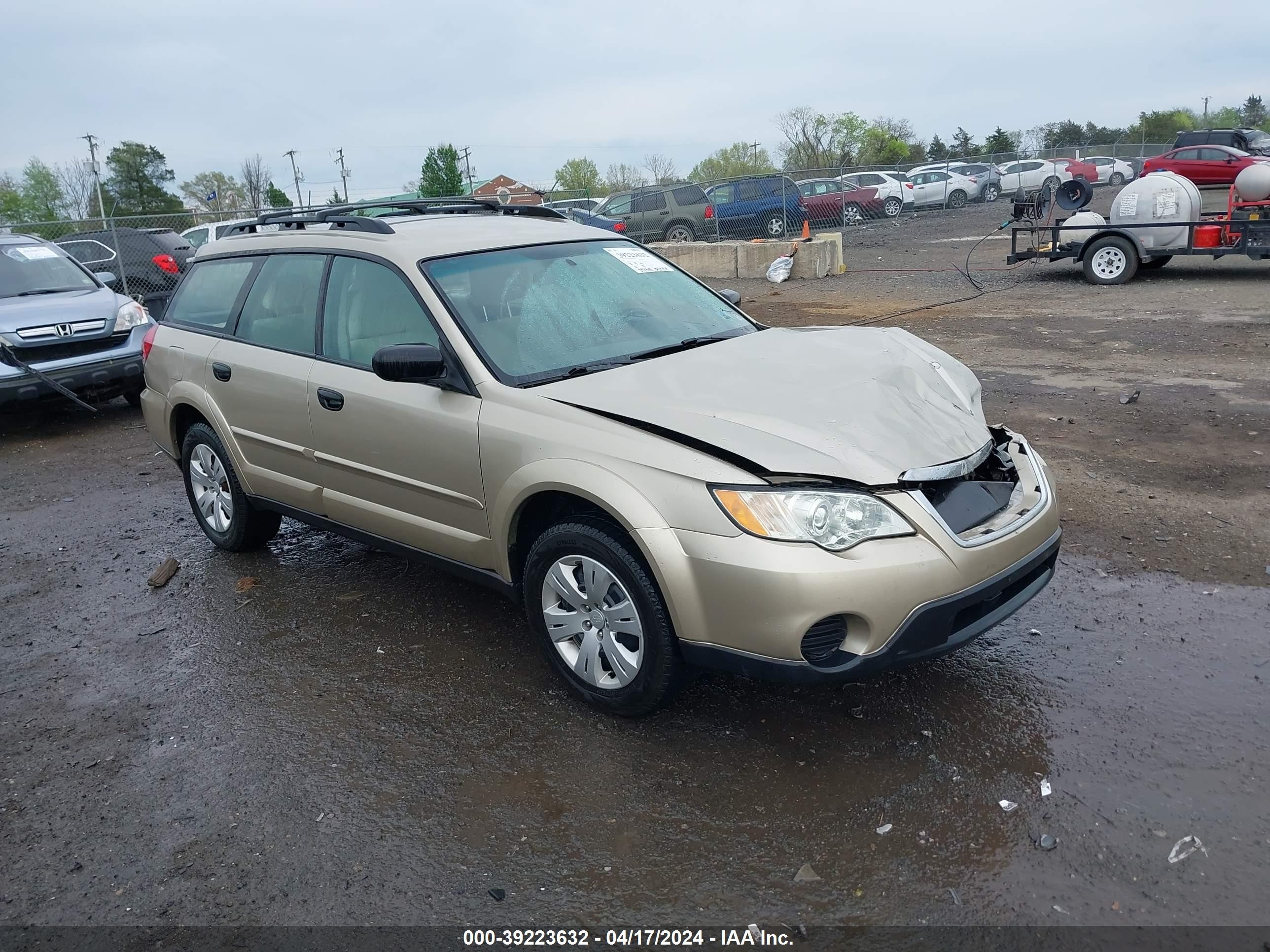 SUBARU OUTBACK 2008 4s4bp60c787301333