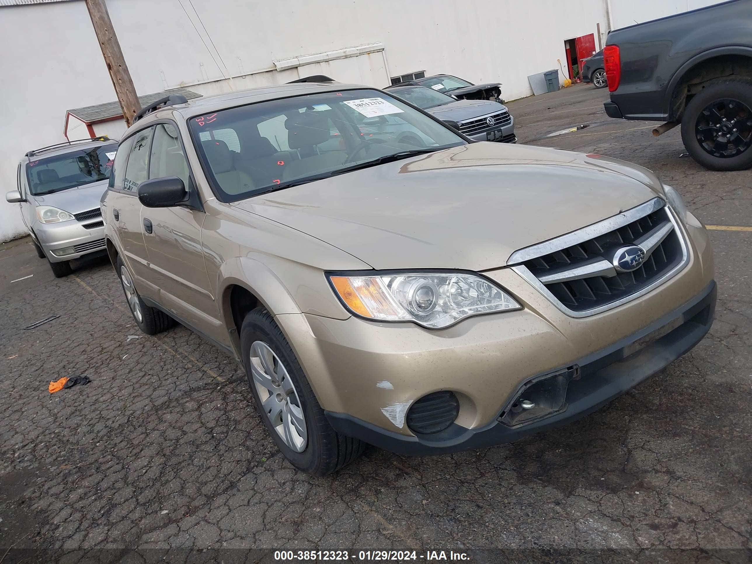 SUBARU OUTBACK 2009 4s4bp60c796331231