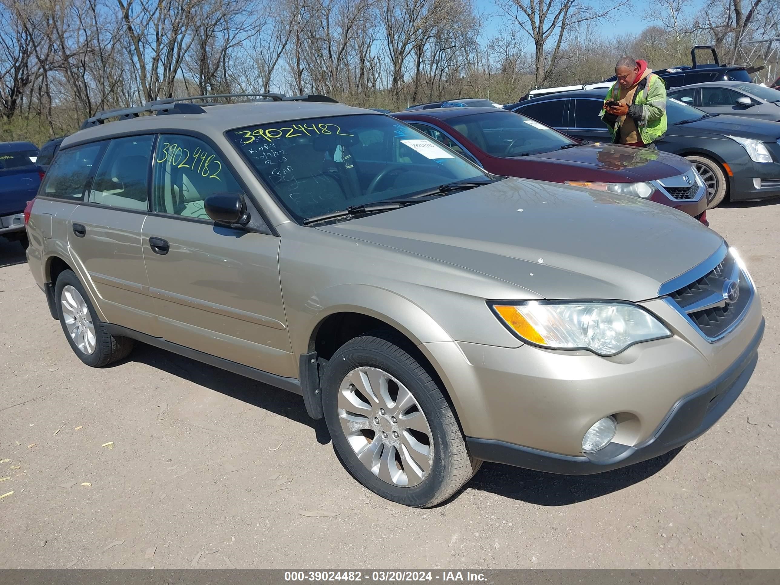 SUBARU OUTBACK 2008 4s4bp61c187303593