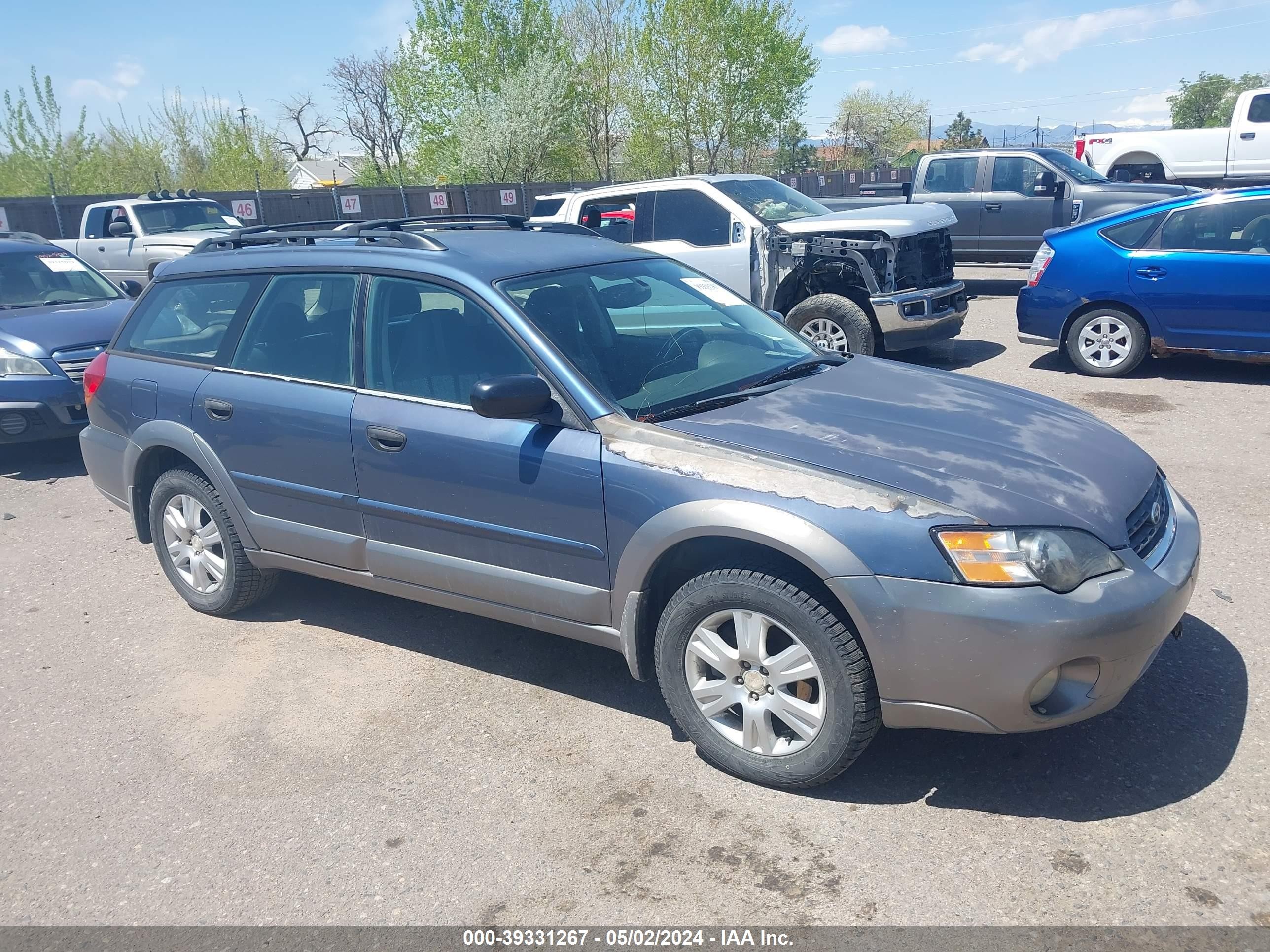 SUBARU OUTBACK 2005 4s4bp61c257342284