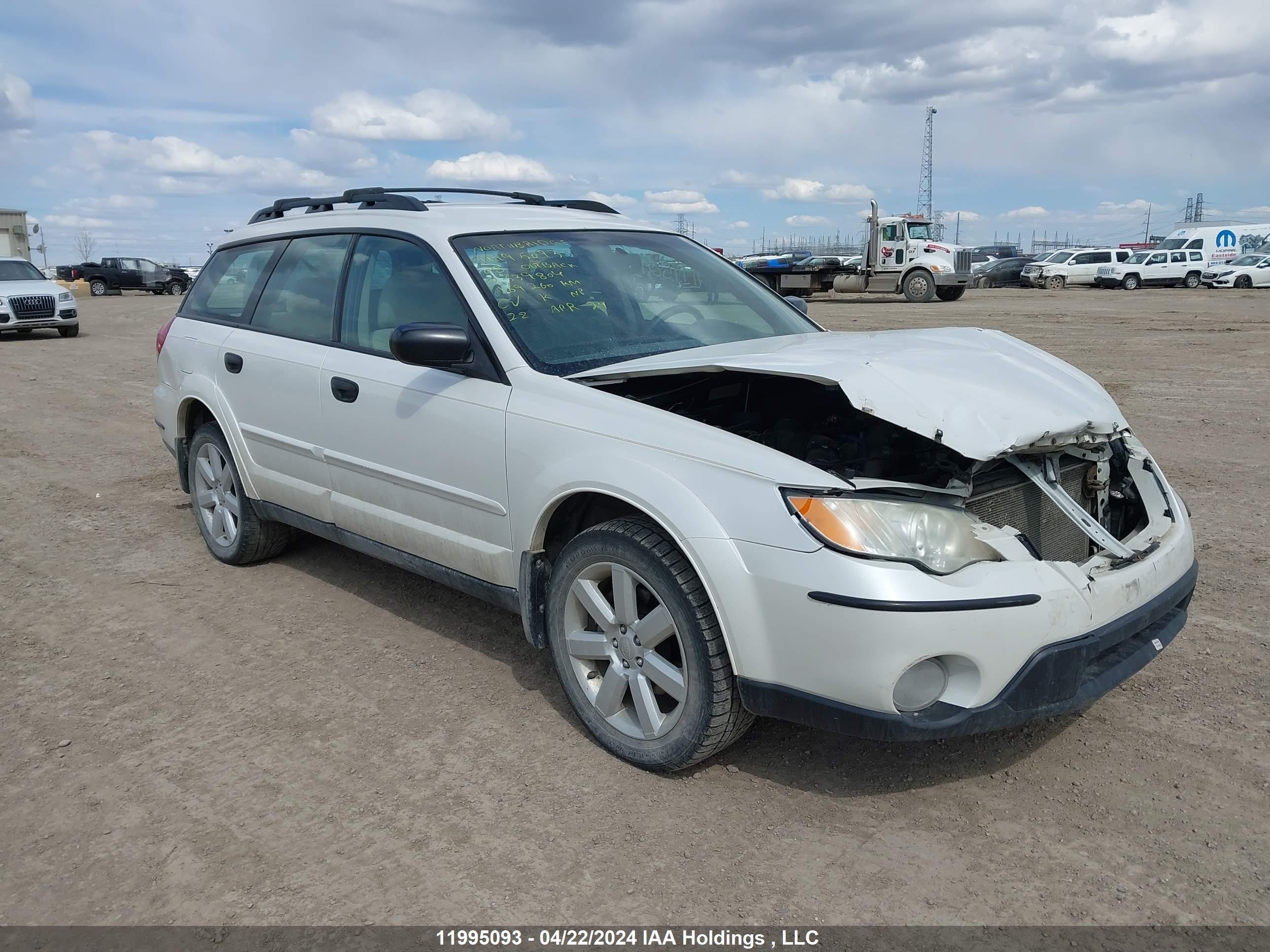 SUBARU OUTBACK 2008 4s4bp61c387339804