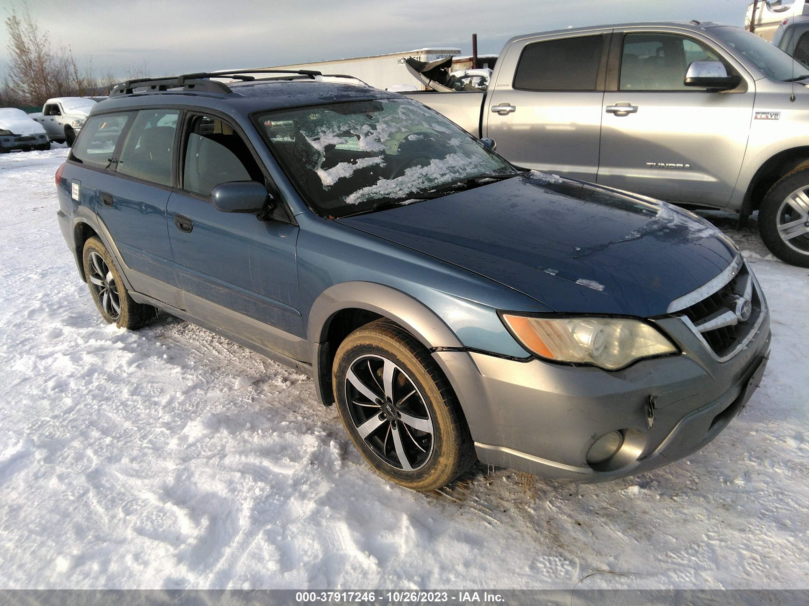 SUBARU OUTBACK 2008 4s4bp61c487301708