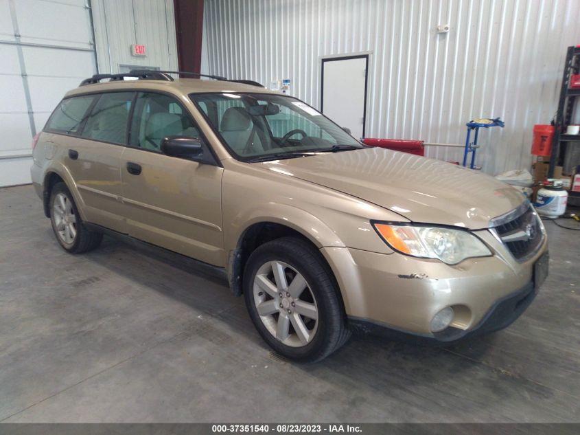 SUBARU OUTBACK 2009 4s4bp61c497328263