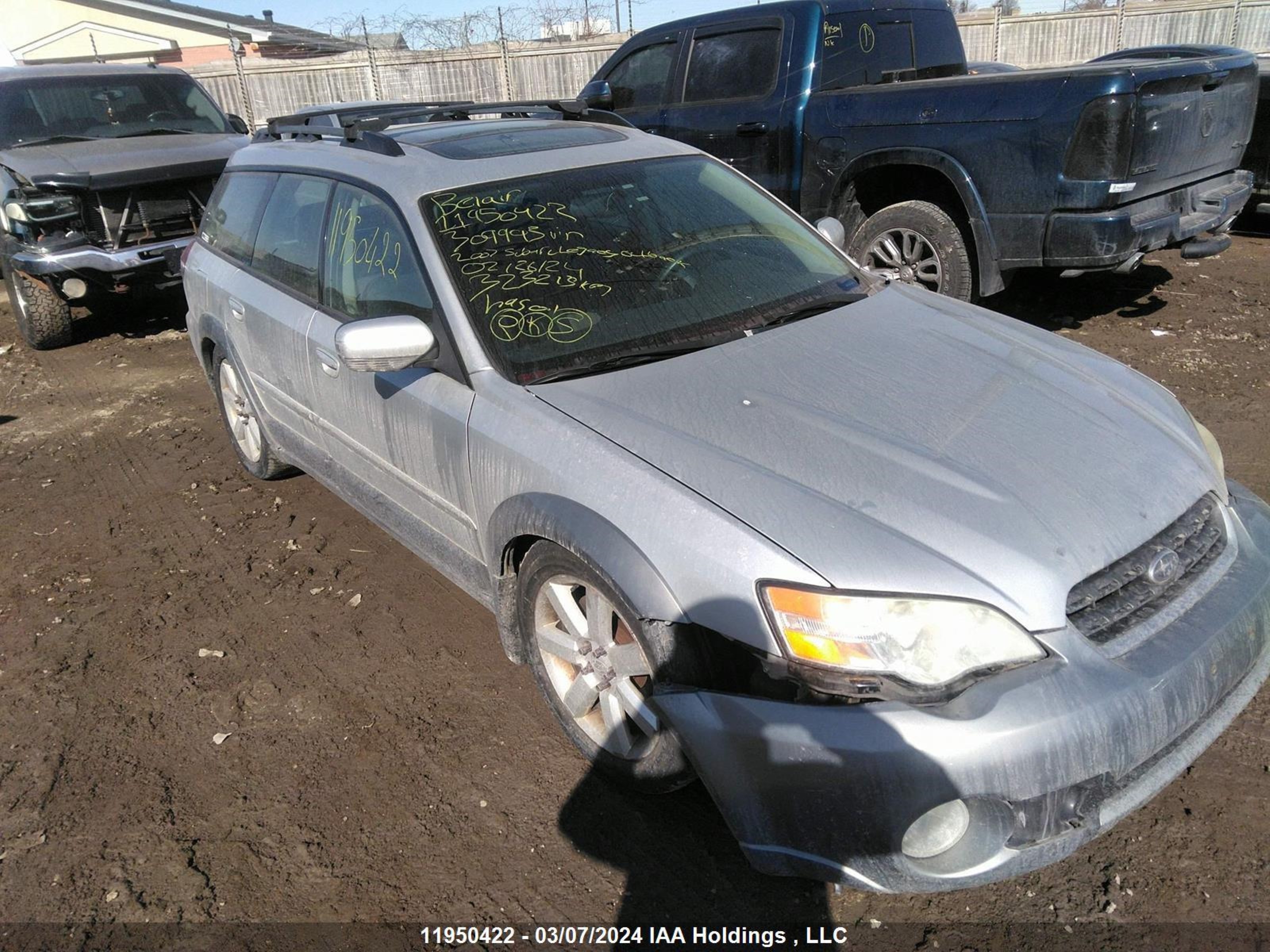 SUBARU LEGACY 2007 4s4bp61c577309993