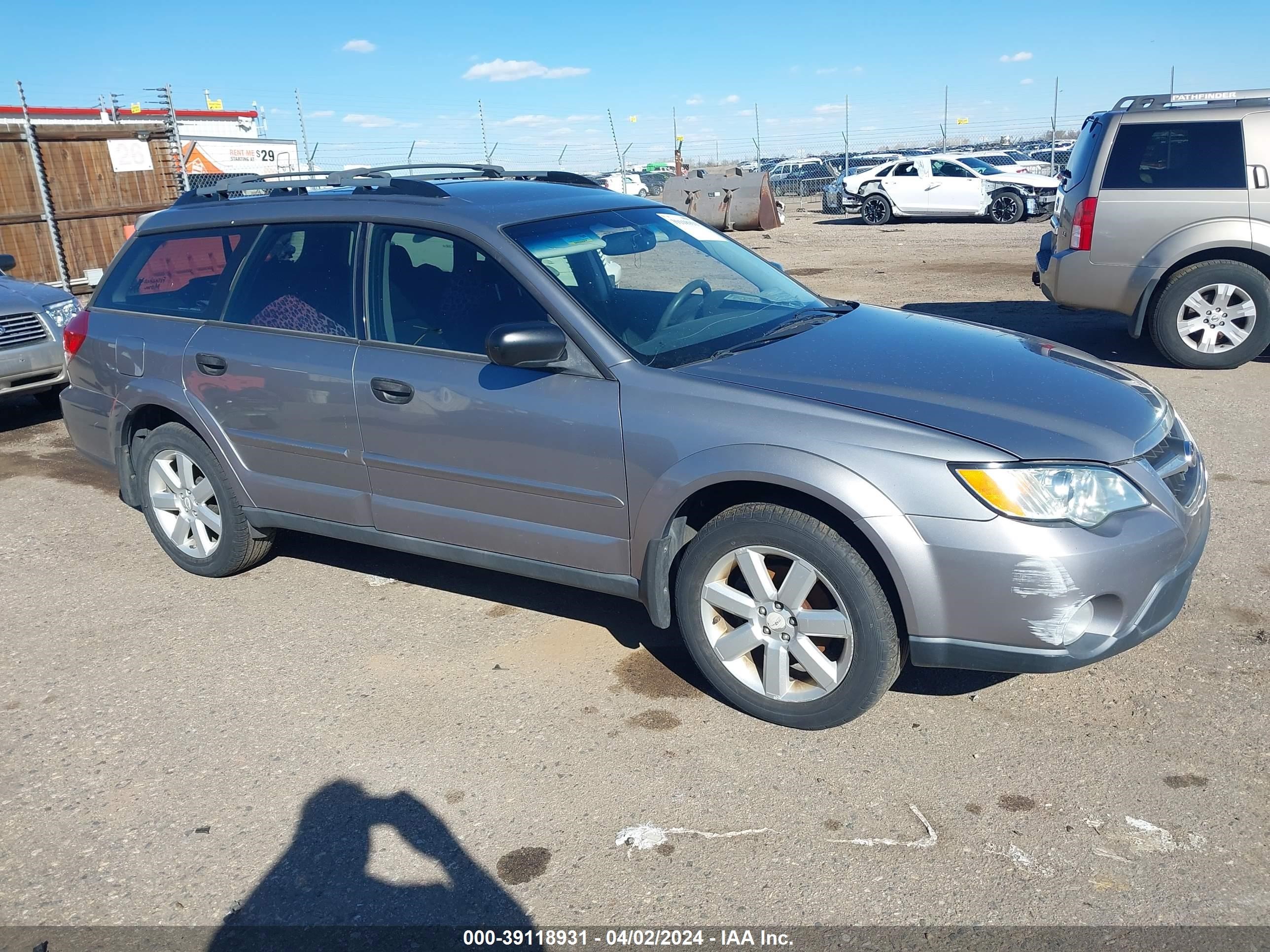 SUBARU OUTBACK 2008 4s4bp61c786301899