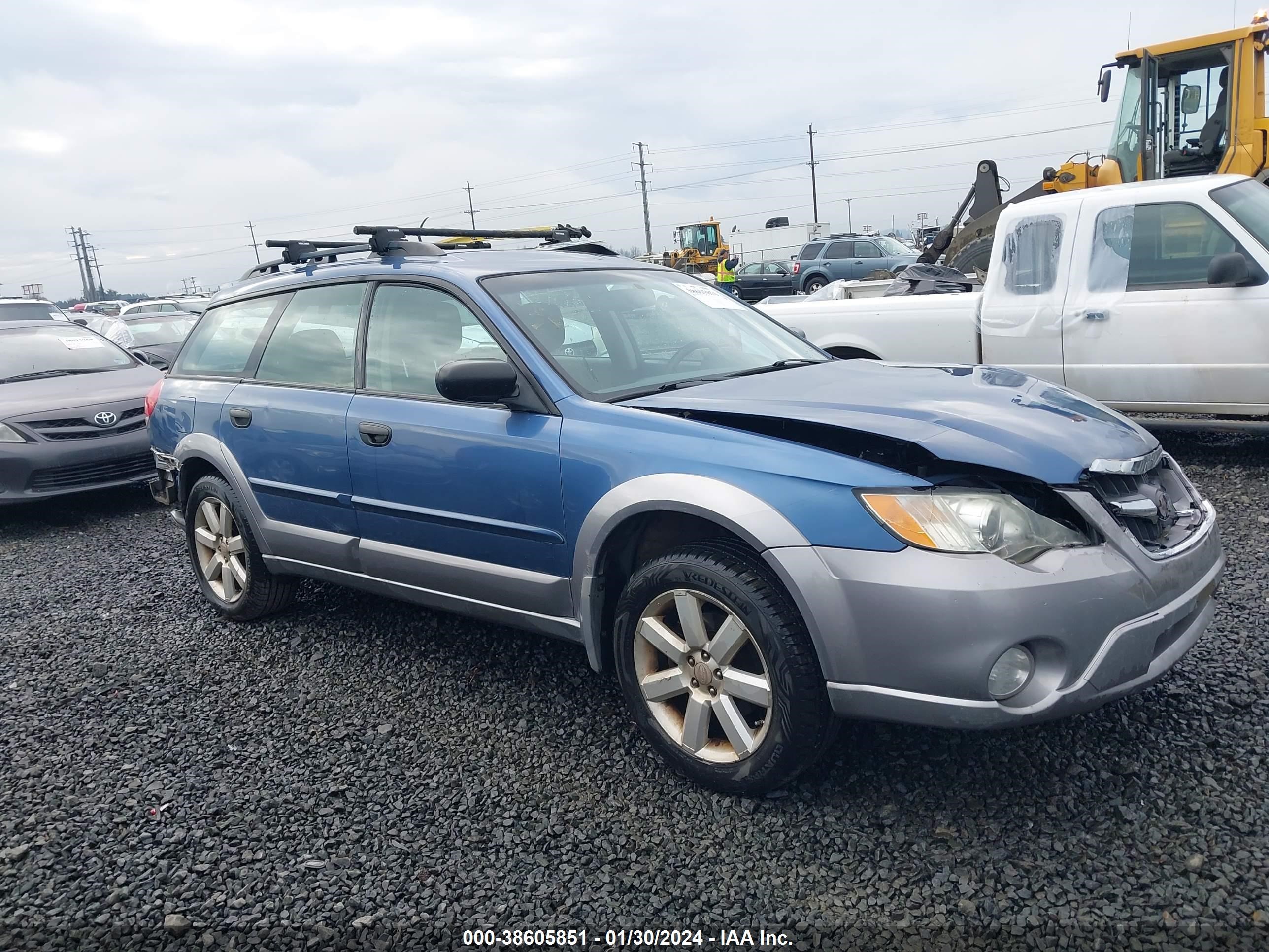 SUBARU OUTBACK 2008 4s4bp61c787302836