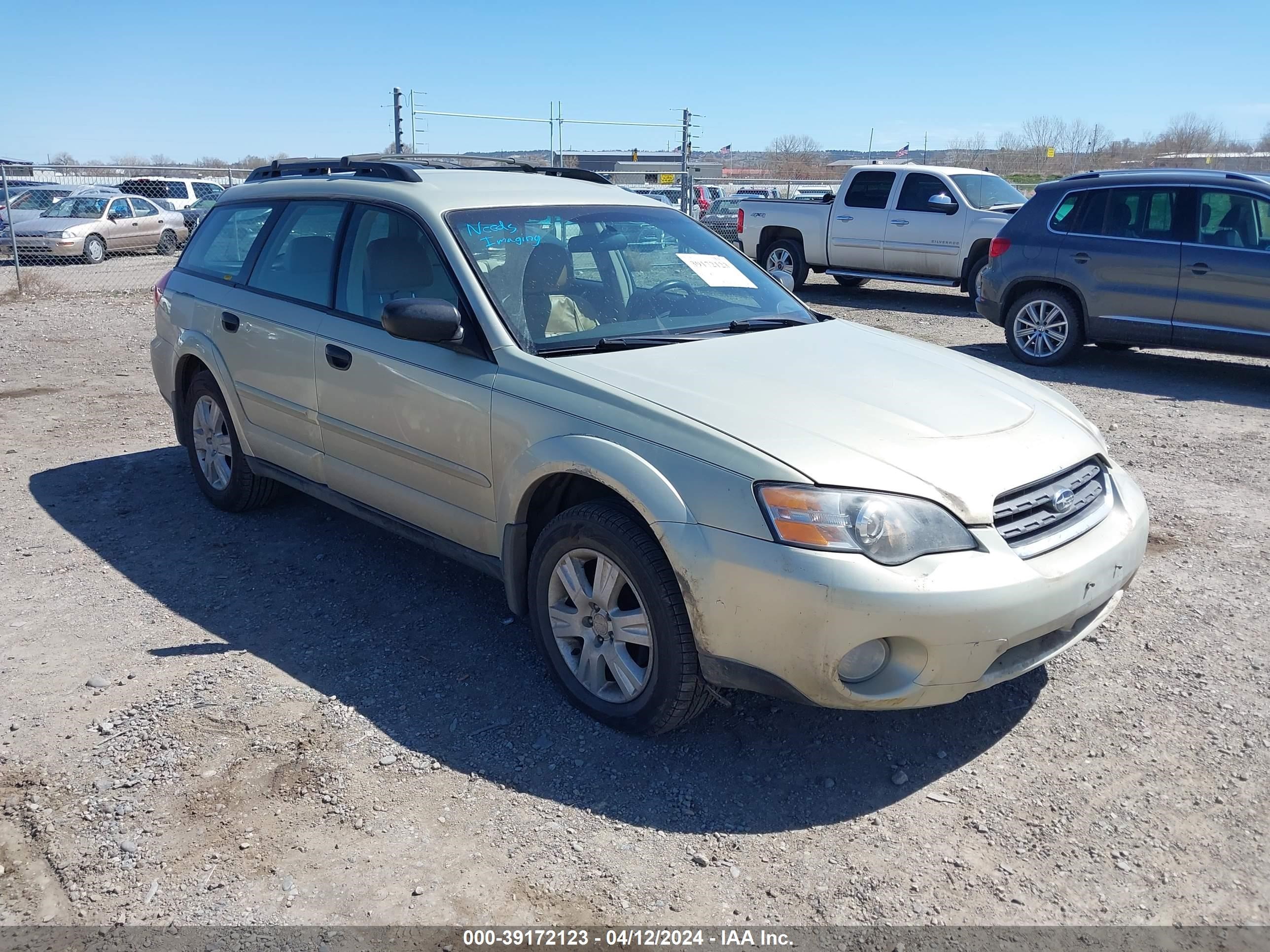 SUBARU OUTBACK 2005 4s4bp61c857372843