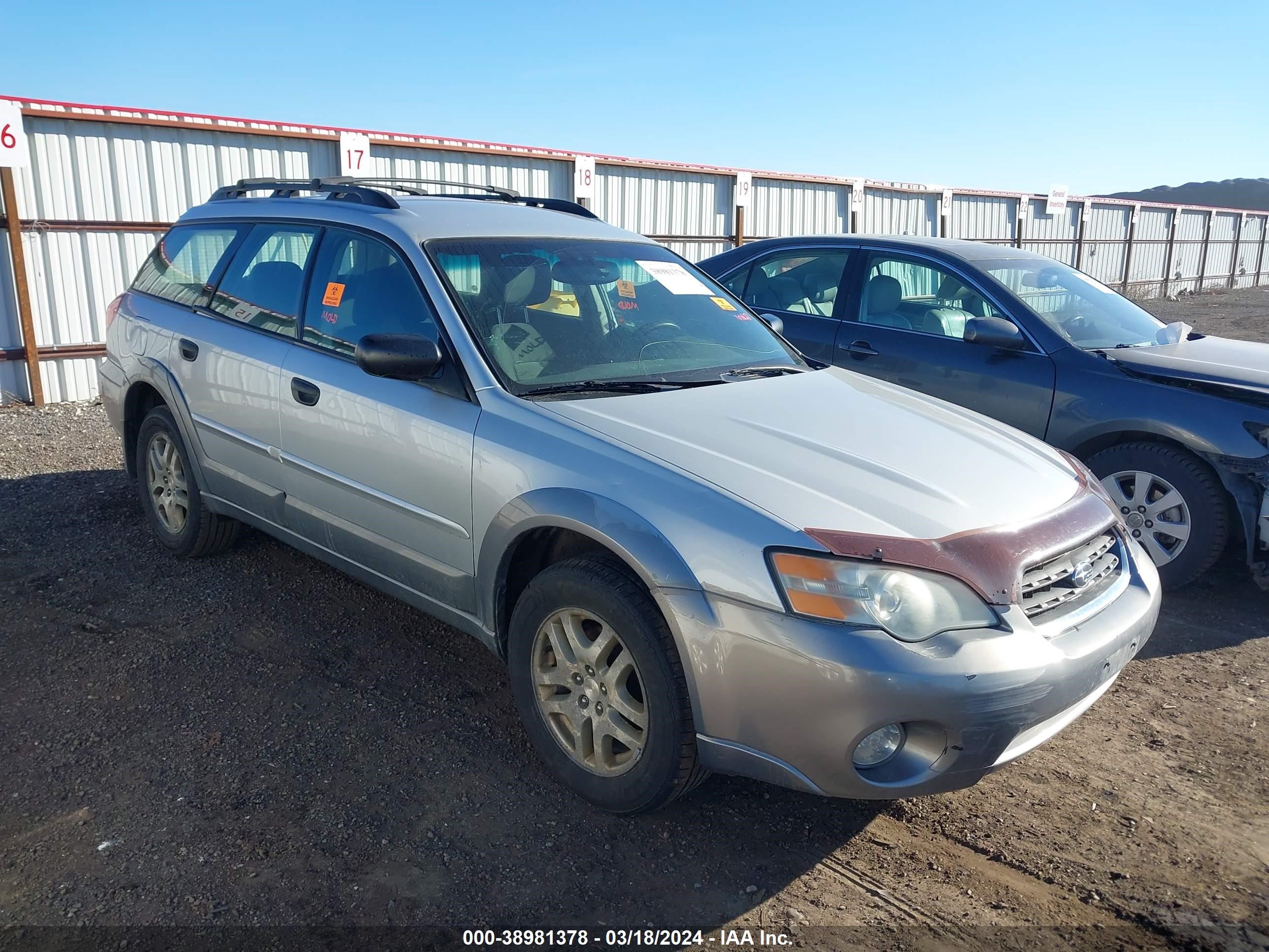 SUBARU OUTBACK 2006 4s4bp61c867312482