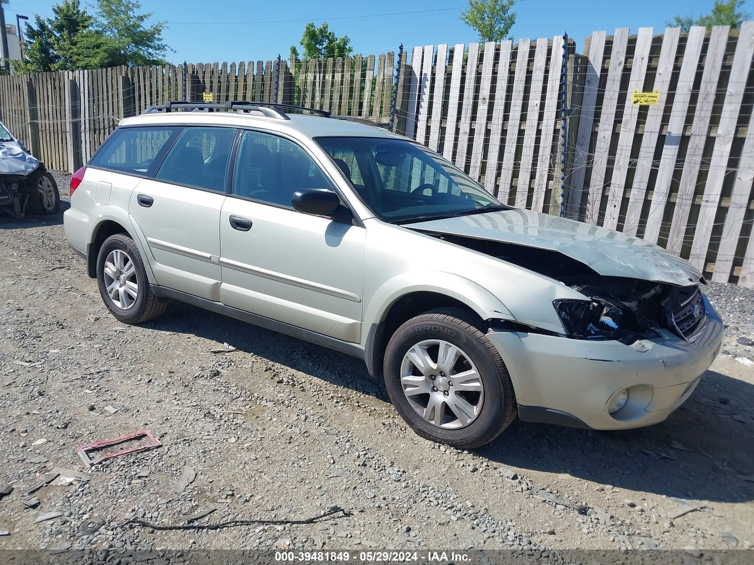 SUBARU OUTBACK 2005 4s4bp61c957334294